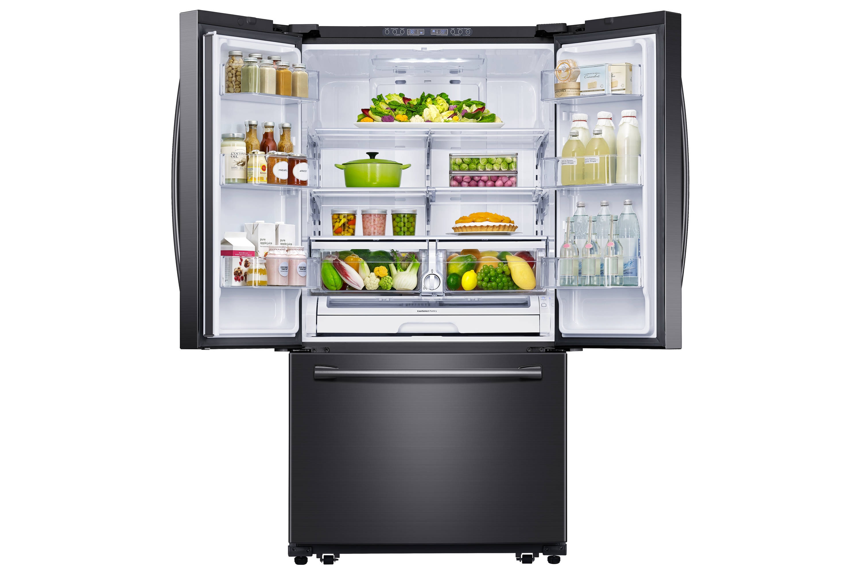 Samsung 25.5-cu ft French Door Refrigerator with Ice Maker (Fingerprint ...