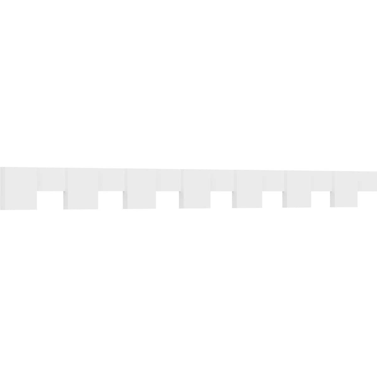 Ekena Millwork DENP06MNR02 Monroe 6-in x 7-ft Unfinished PVC Crown Moulding