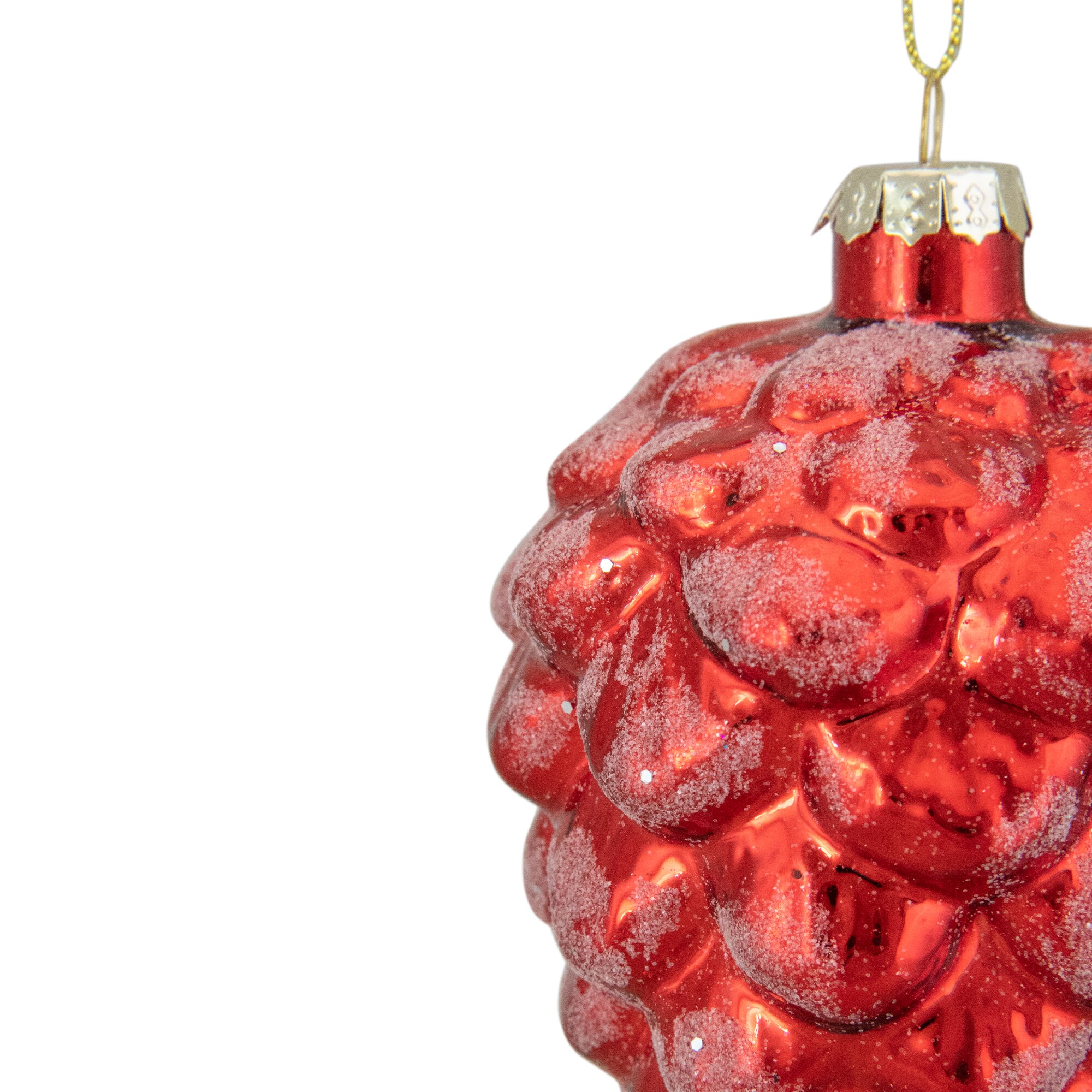 Northlight 3 Red Ribbon Candy Glass Christmas Ornament