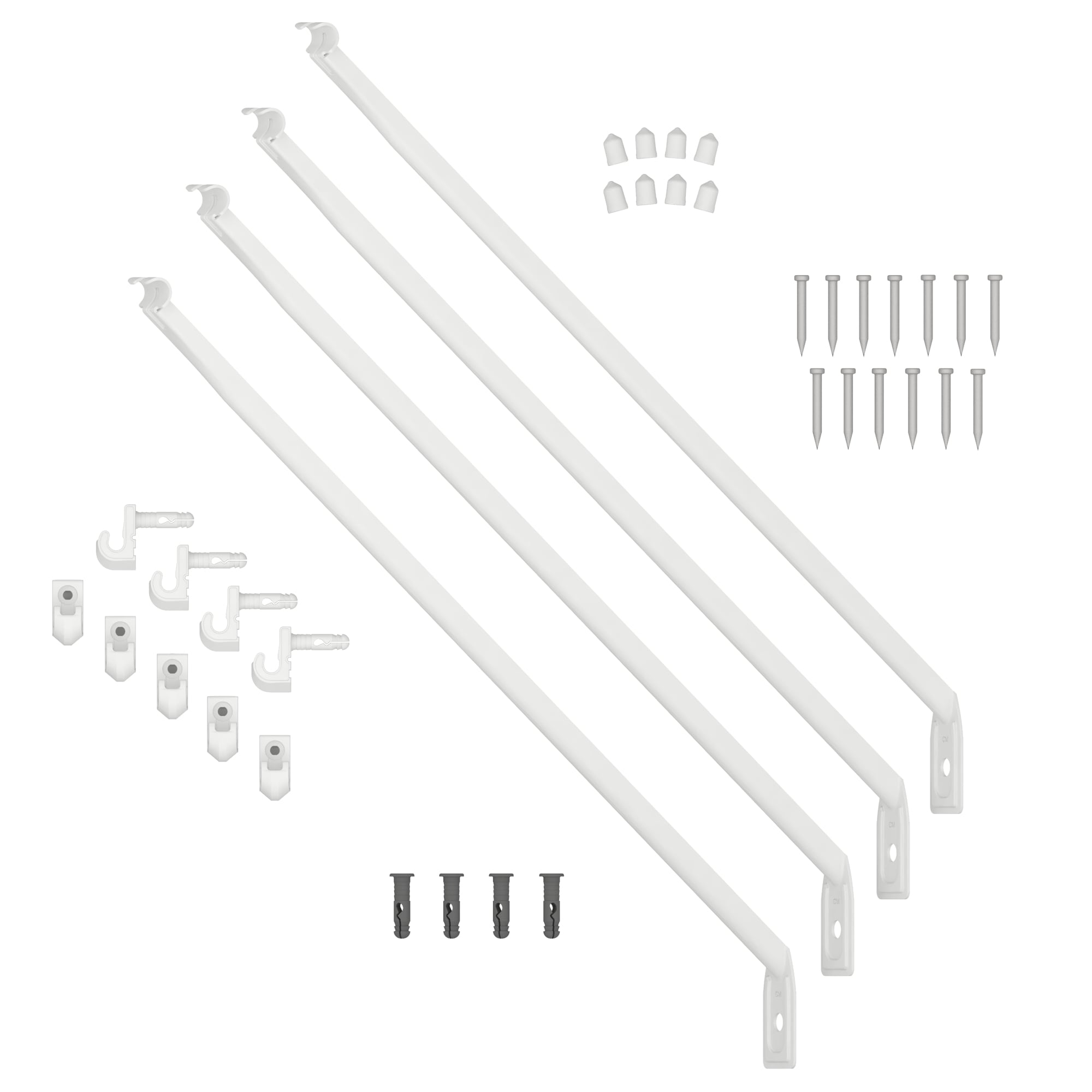 8 Ft Wire Shelving Hardware Kit, 6 Foot Wire Shelving