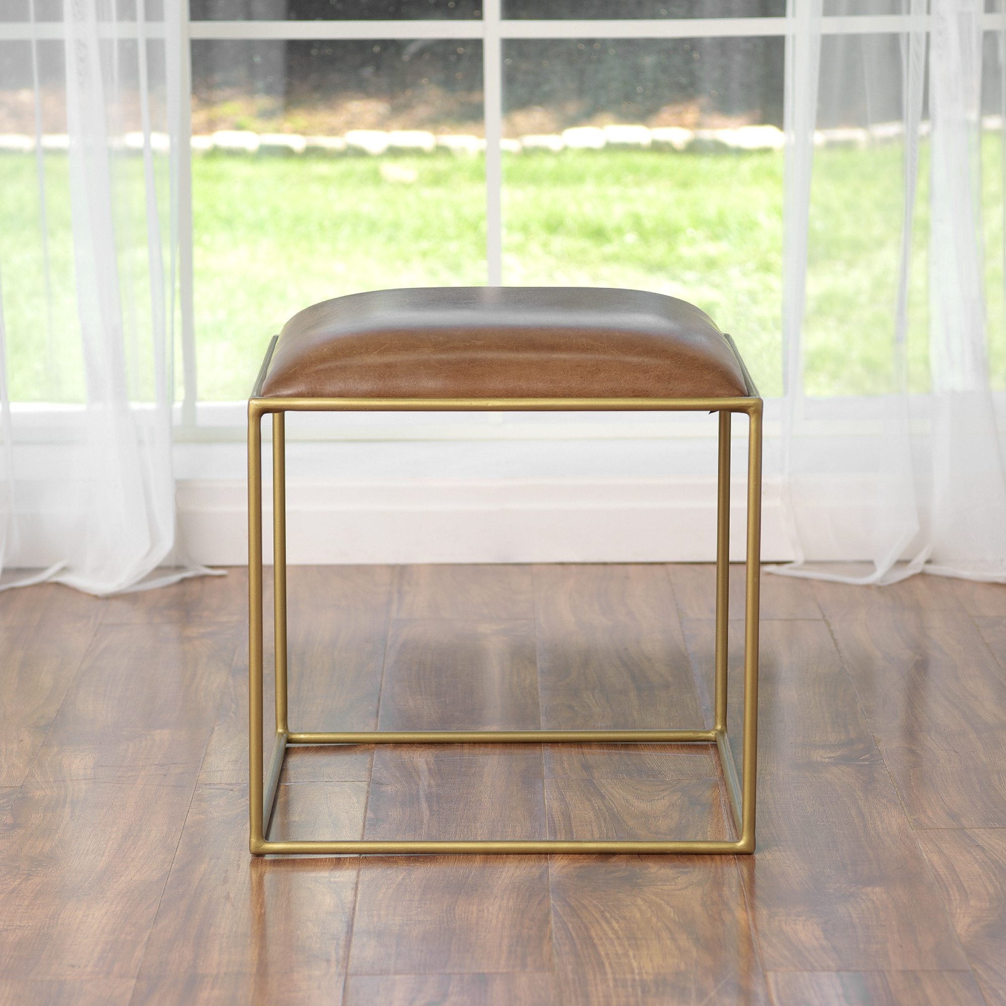 Best Home Fashion STOOL-PR02-LEATHER End-Tables - View #6