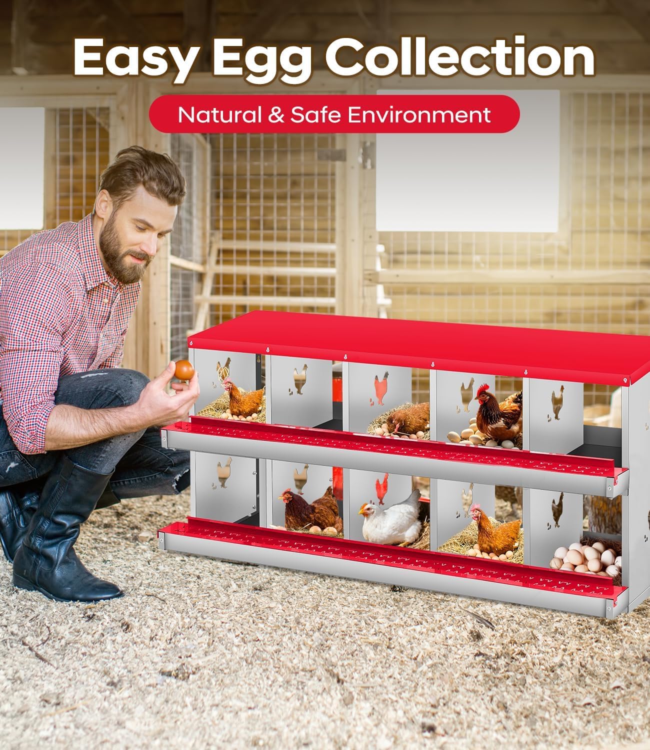 Garvee YYWPPS33A8DVRP Chicken-Coops-Rabbit-Hutches - View #5