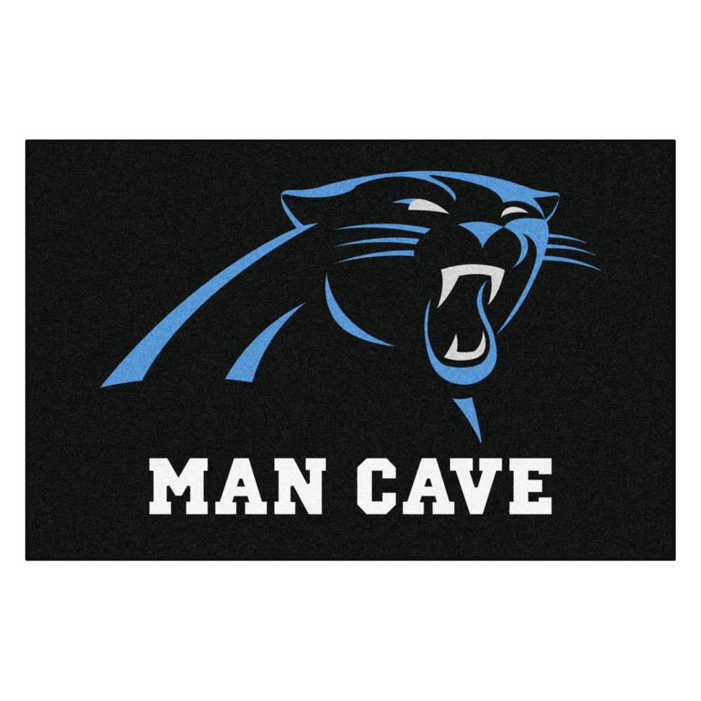 FANMATS NFL Man Cave UltiMat 5 x 8 Blue Indoor Solid Area Rug in