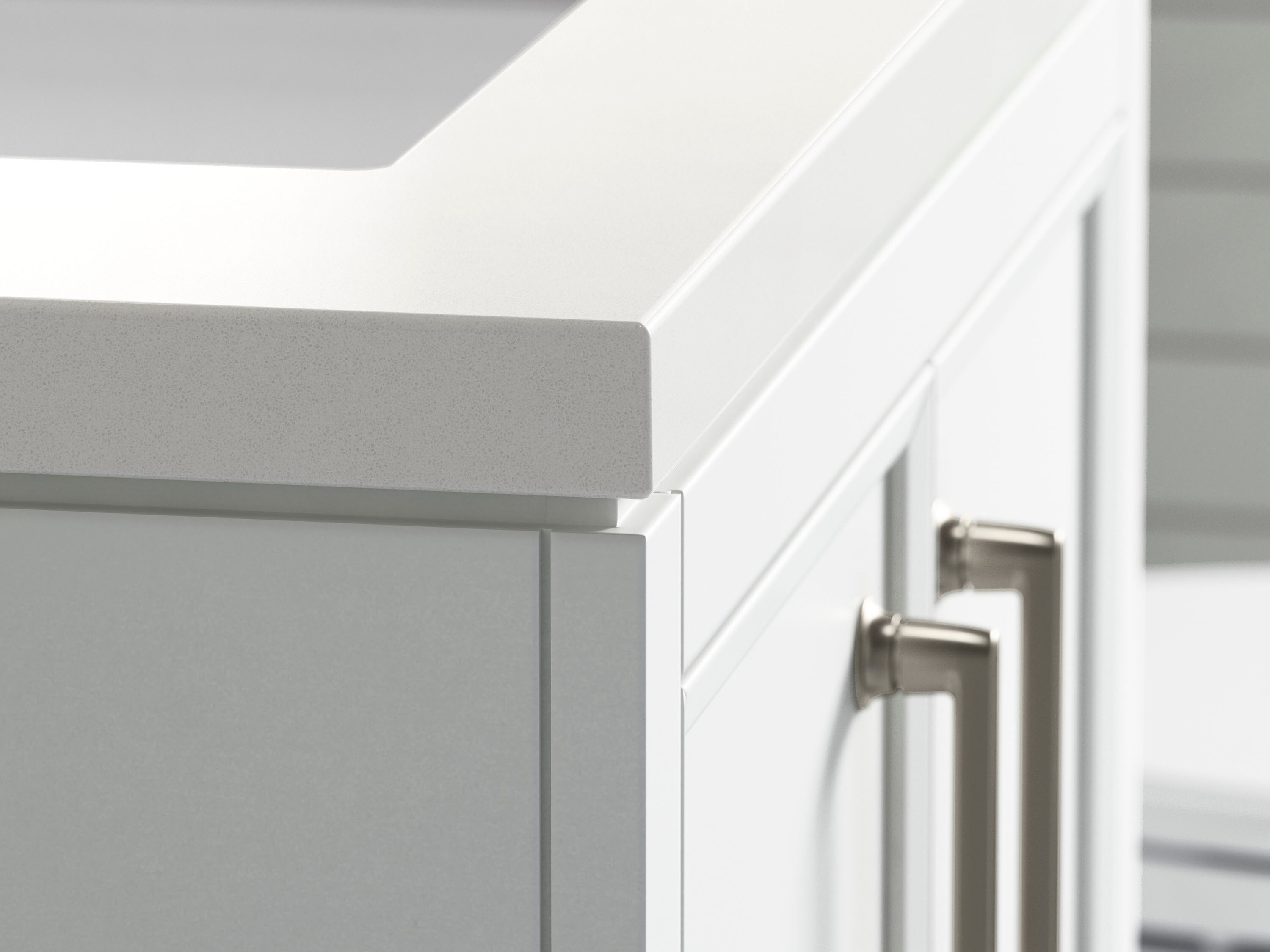 Winnow 24" White Quartz Top Freestanding Single Sink Vanity