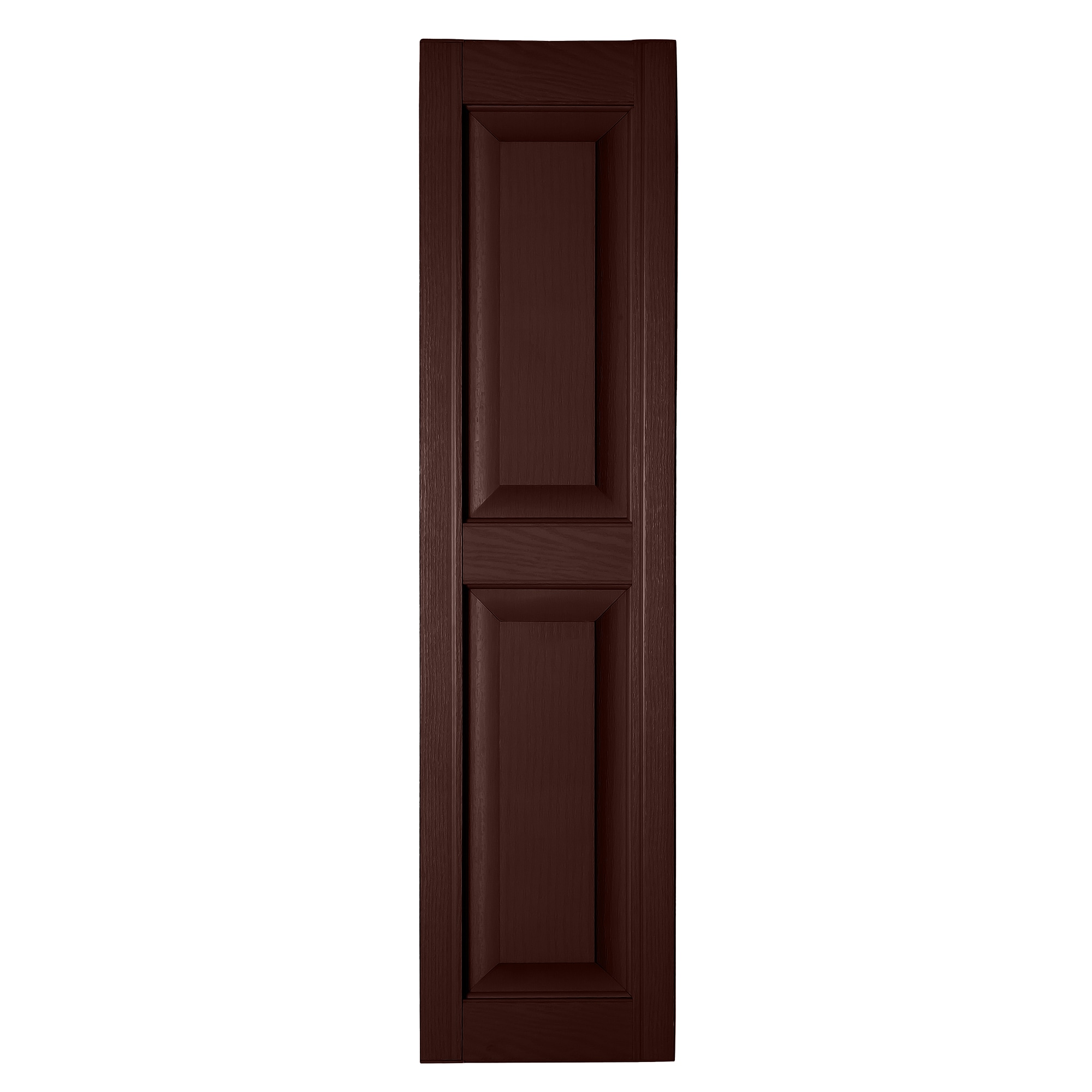 RELIABILT RP1274260 12-in W x 74-in H Burgundy Raised panel Polypropylene Exterior Shutters ( 2 -Pack )