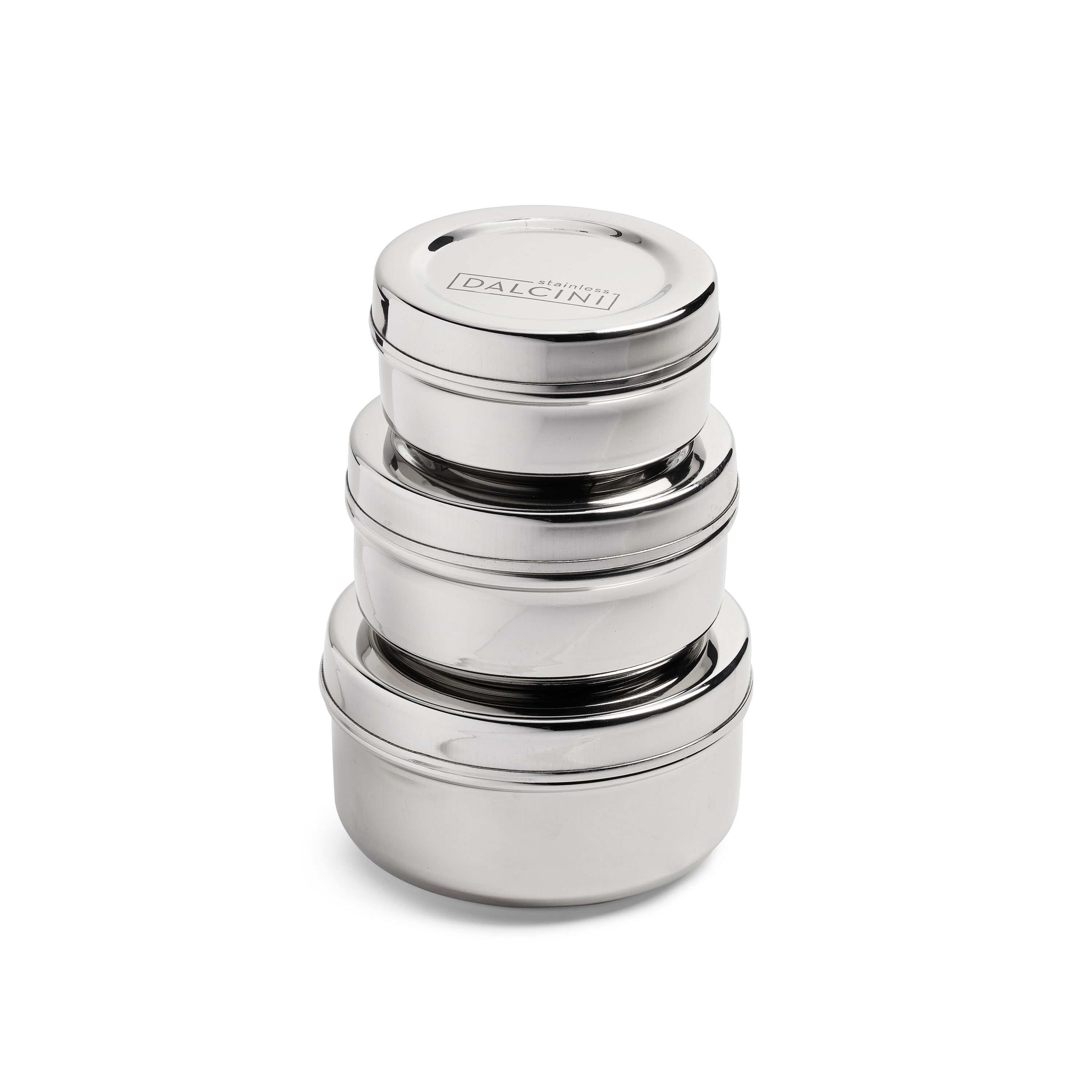 DALCINI Snack Stainless Steel Bpa-free Reusable Food Storage Container Set  with Lid in the Food Storage Containers department at