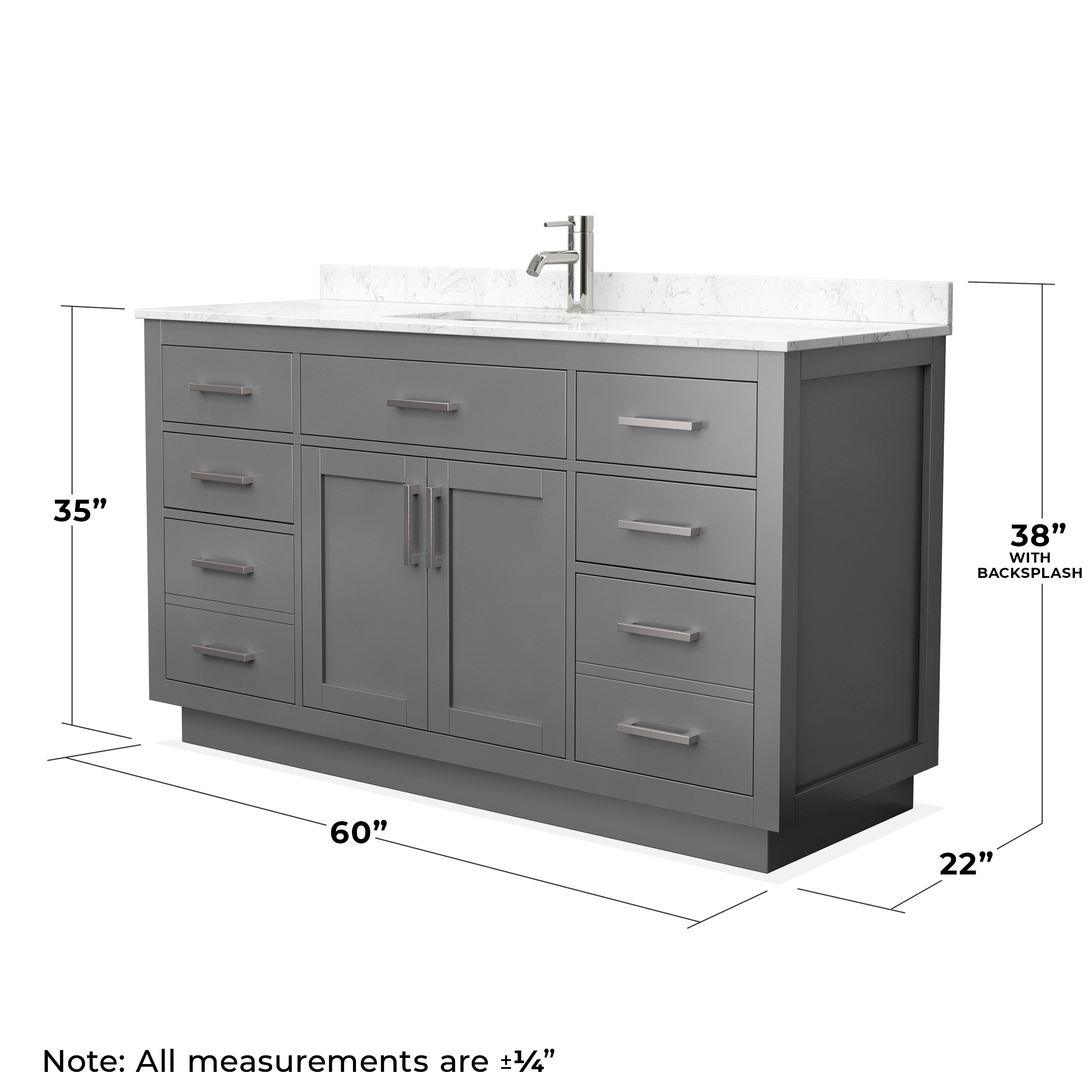 Wyndham Collection WCG262660SKGCCUNSMXX Bath-Vanity-Combo - View #4