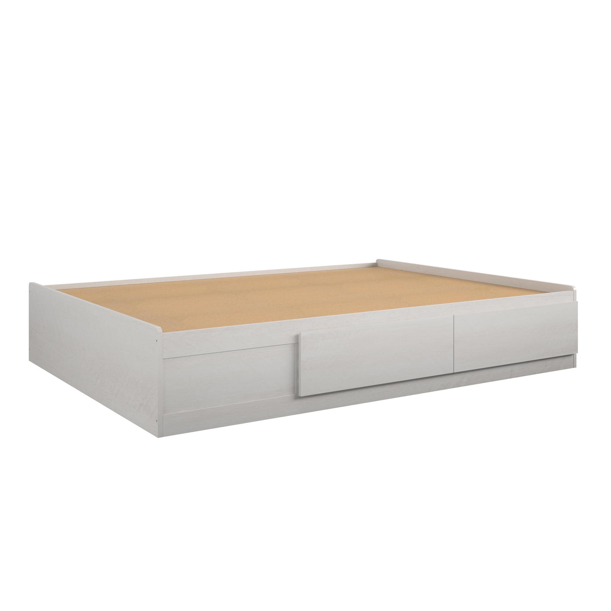 Ameriwood Home Platform Bed Ivory Oak, Ameriwood Twin Storage Bed Assembly