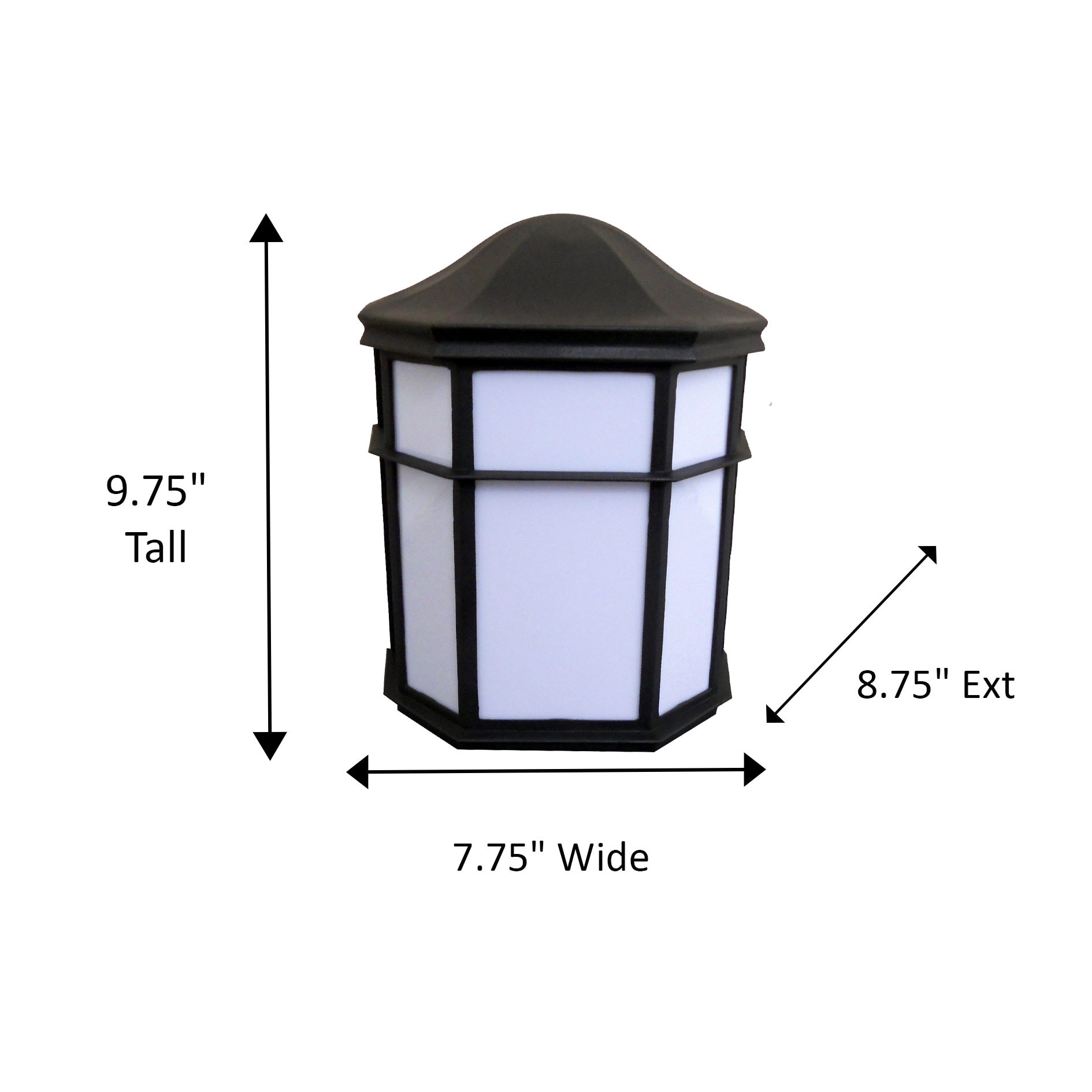 Whitfield Lighting OWL3132-BK Outdoor-Wall-Lighting - View #3