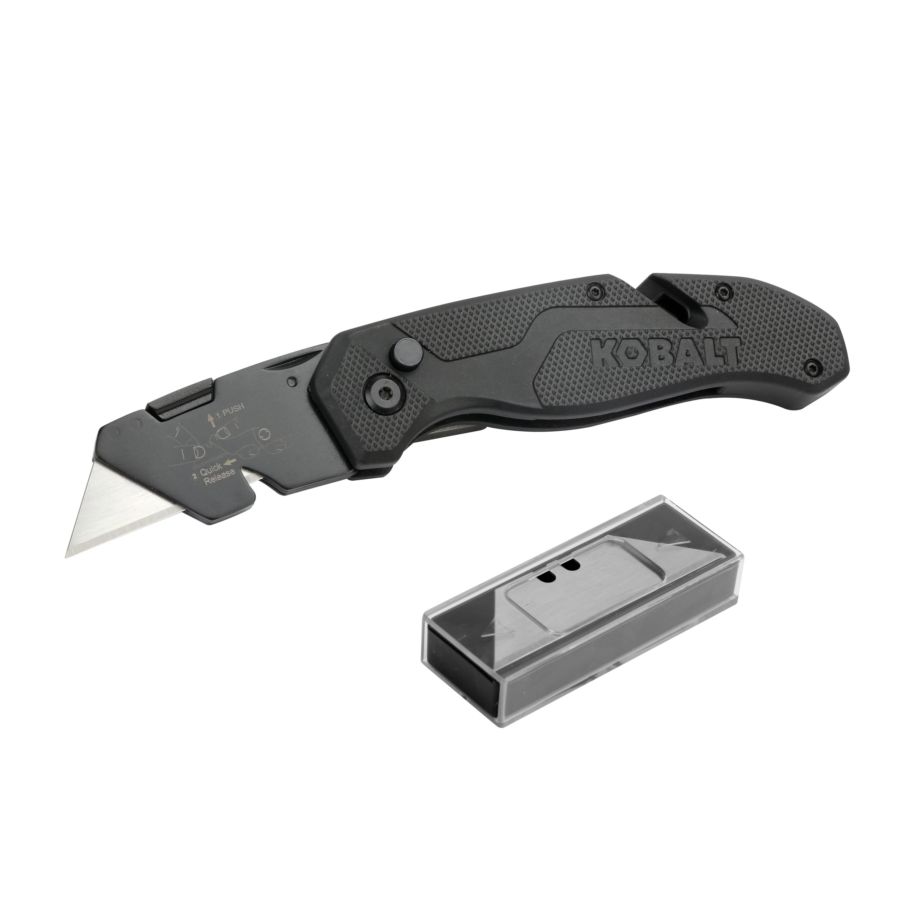 Speed Release 11-Blade Folding Utility Knife | - Kobalt 56653