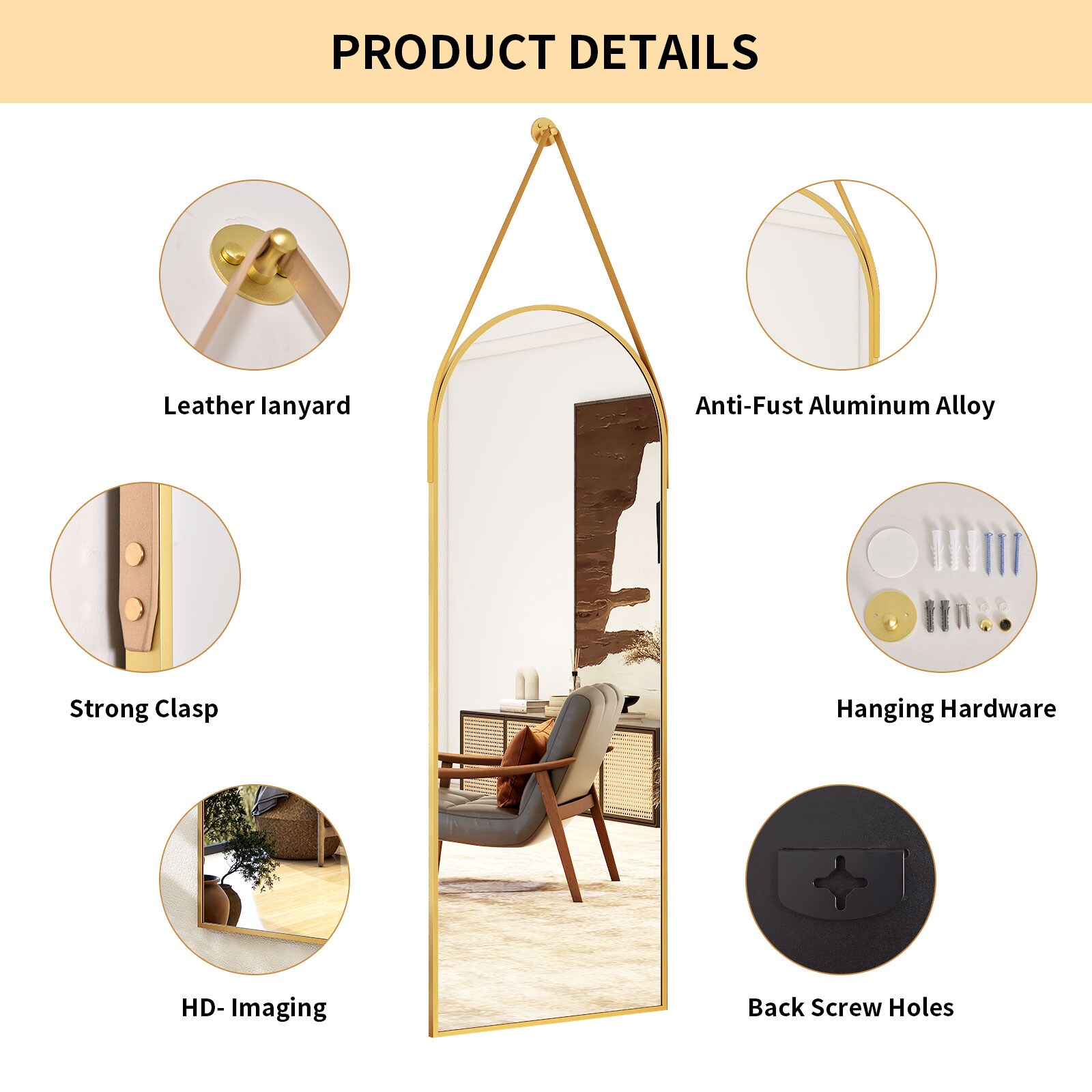 BEAUTYPEAK PDGXZJ1648G Decor-Mirrors - View #6