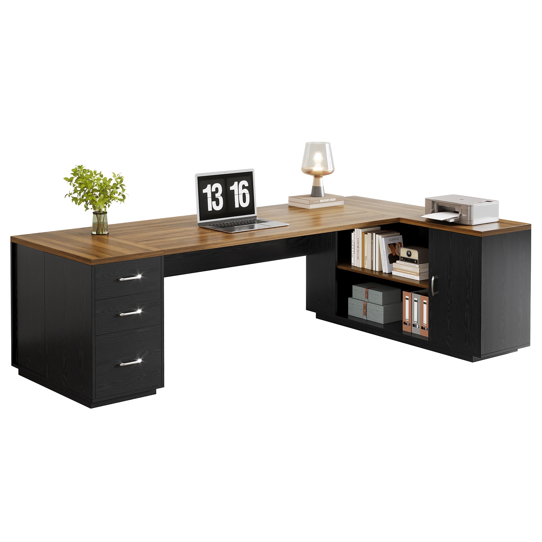 Tribesigns LWFD-HL0218 Office Conference Table Multiple colors/finishes 1 -Person Conference table ( 85.83-in W x 29.53-in H )