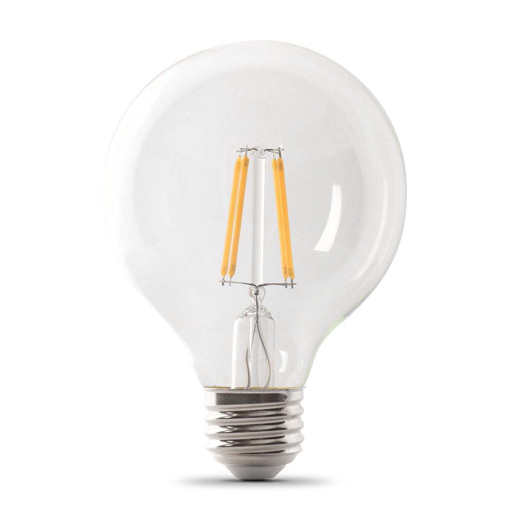 Feit Electric LED FILAMENT 60 Watt EQ G25 Bright White E26 Dimmable LED General Purpose Light Bulb 3 Pack G2560 930CA FIL 3 RP at Lowes
