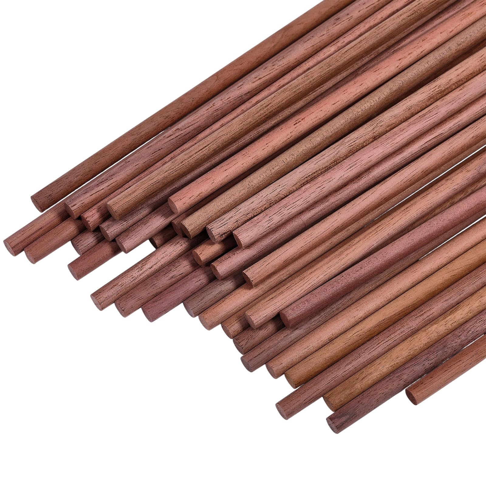 Aoibox  Natural Walnut Wood Dowel Rods 0 24 in Diameter x 11 8 in Length Unfinished Round Sticks for Woodworking