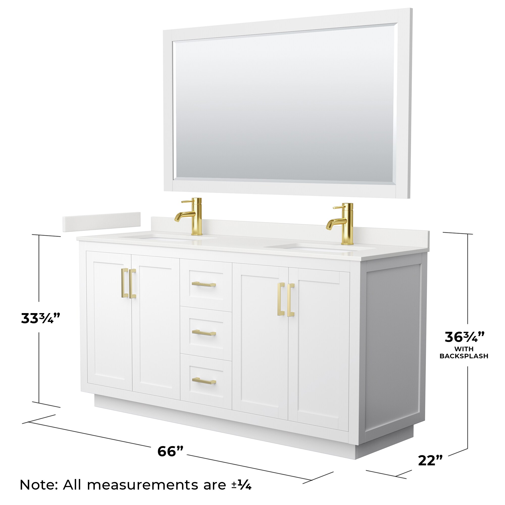 Wyndham Collection WCF292966DWGWQUNSM58 Bath-Vanity-Combo - View #6