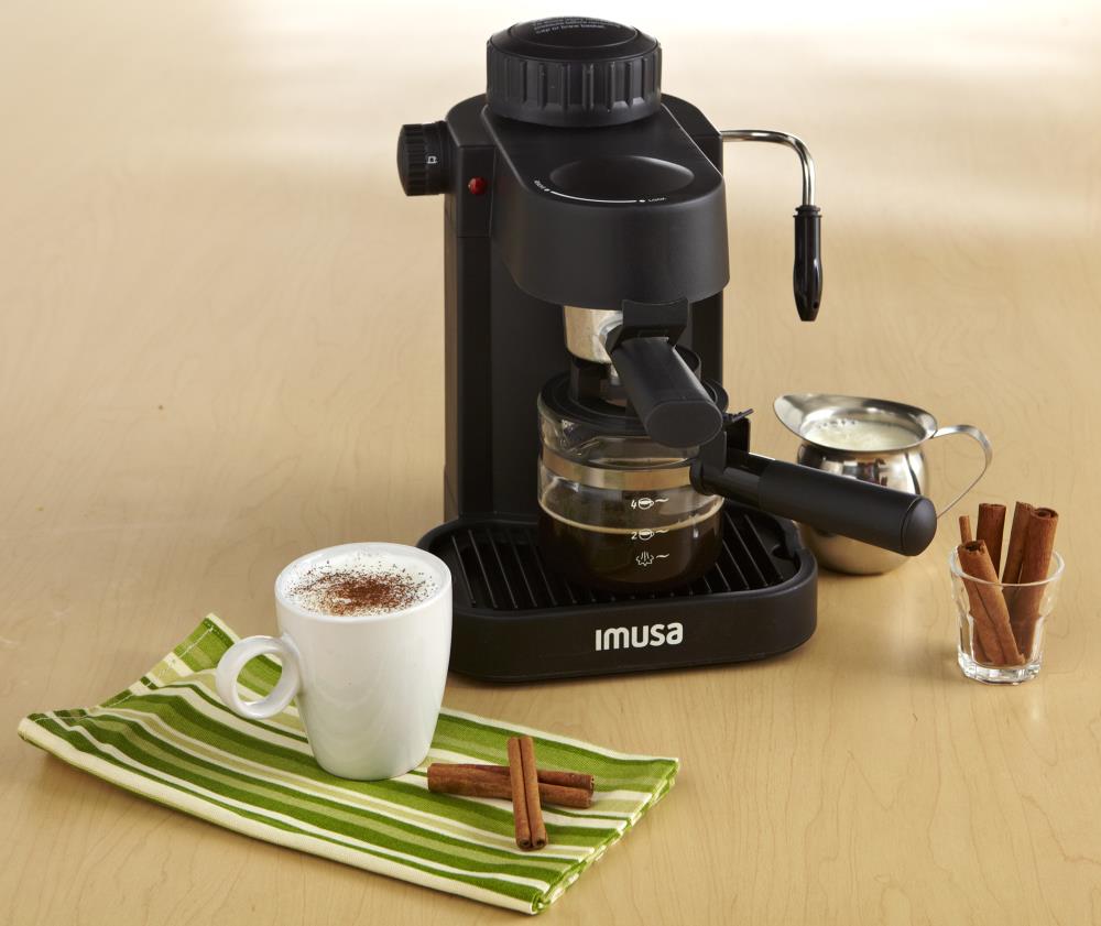IMUSA 4-Cup Espresso & Cappuccino Maker #GAU-18202 (never used-no box)