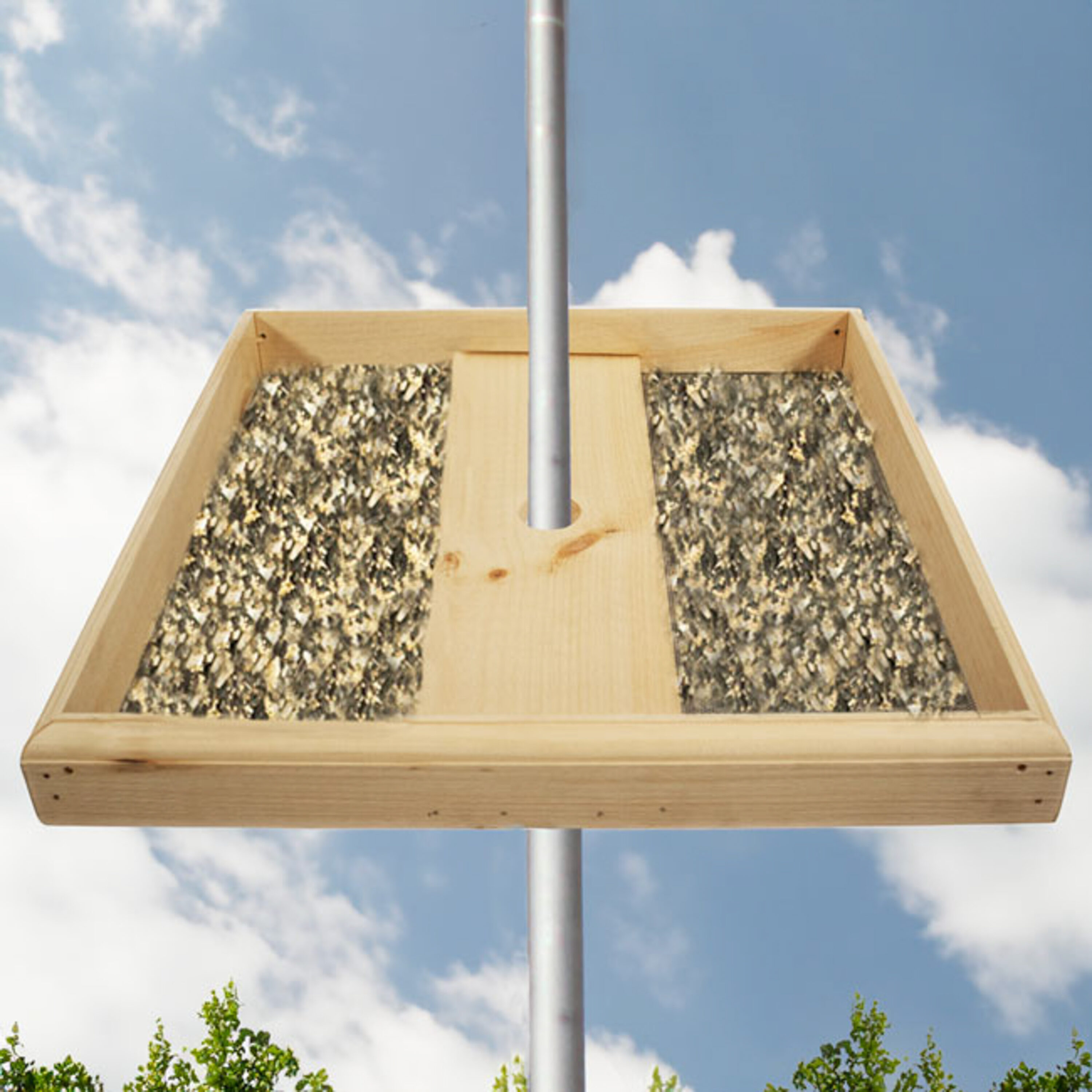 Coveside Conservation COV-20700 2.25-Inches H Natural Wood Chickadees Bird house accessories Predator Proof Bird House