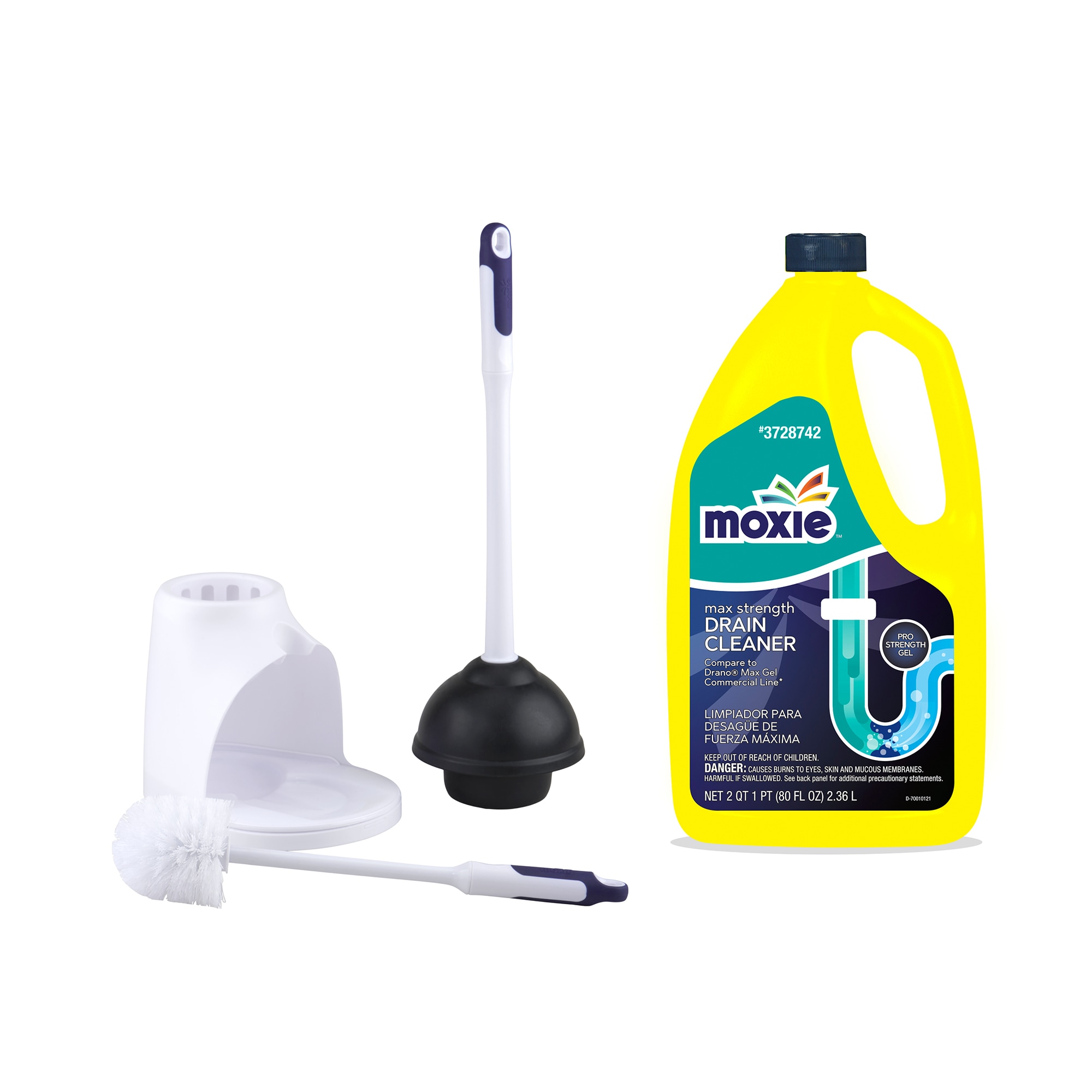 Shop MOXIE Drain Cleaning Collection with Drain Cleaner and Plunger at ...