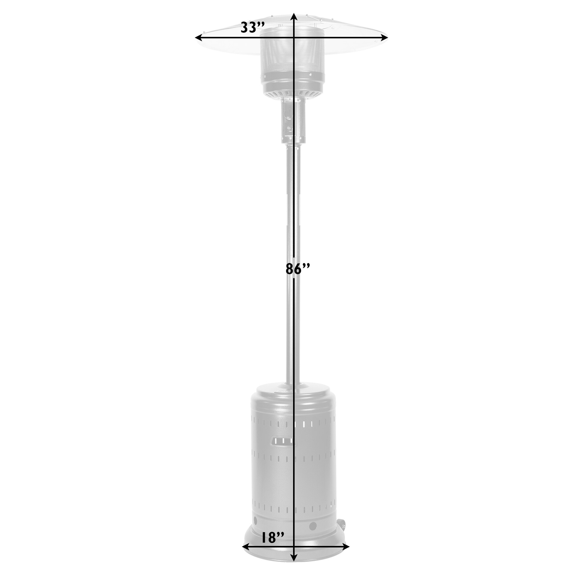 Fire Sense 63010 Outdoor-Gas-Patio-Heaters - View #15