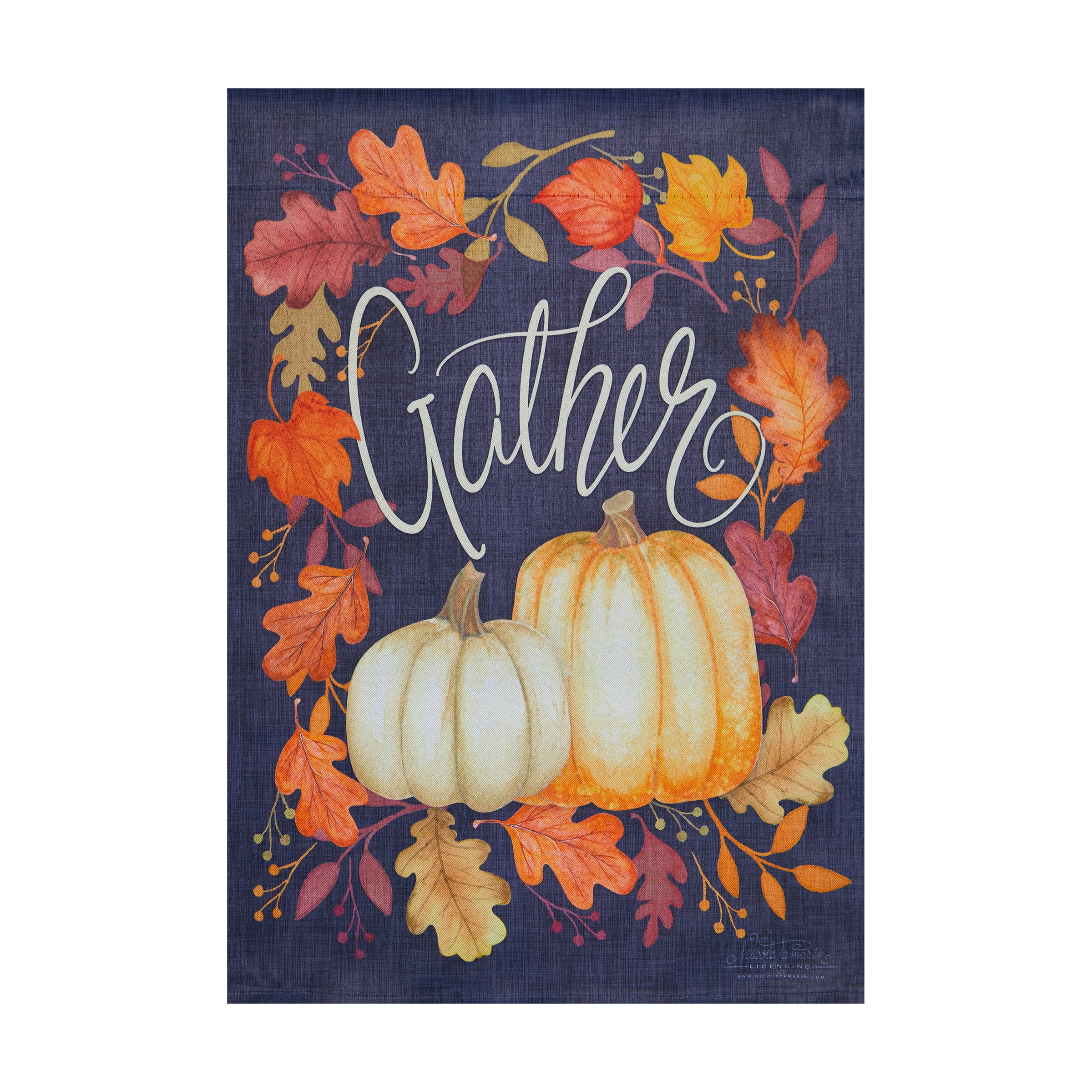Style Selections ZLW14S12463B 1-ft W x 1.5-ft H Fall Garden flag