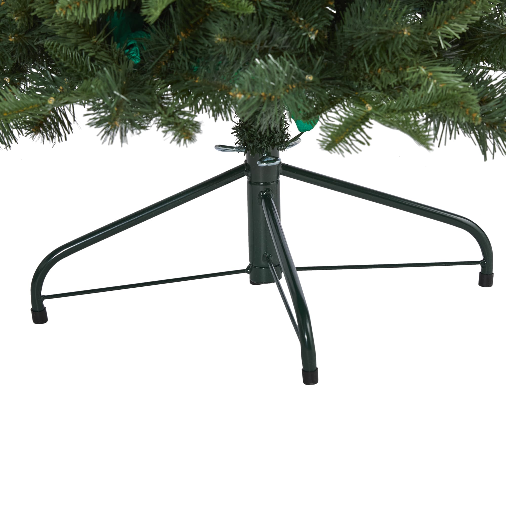4ft Green Pre-Lit LED Grand Teton Spruce Flat Back Artificial Christmas Tree