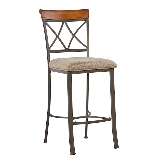 Upholstered Bar Stool In The Stools, Carter Grey Fabric Bar Stool With Oak Legs