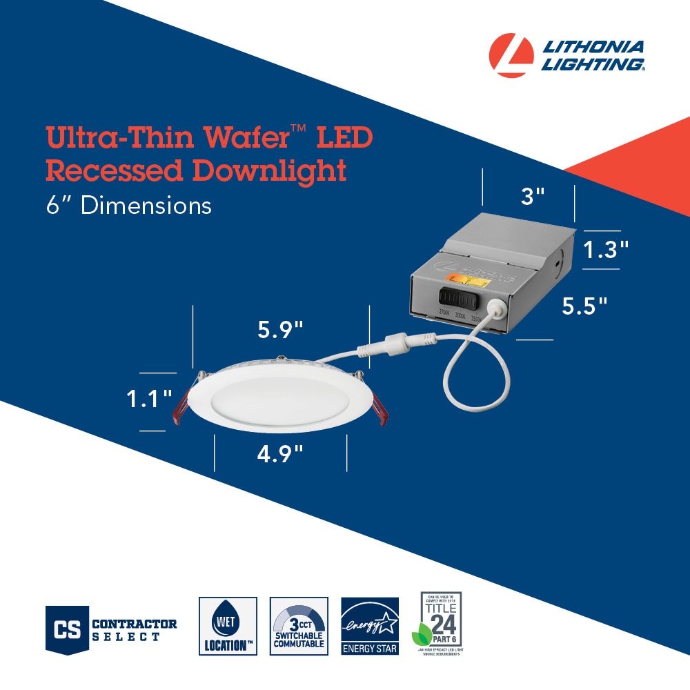 Lithonia Lighting WF6LED30K40K50KMW Led-Retrofit-Downlight - View #7