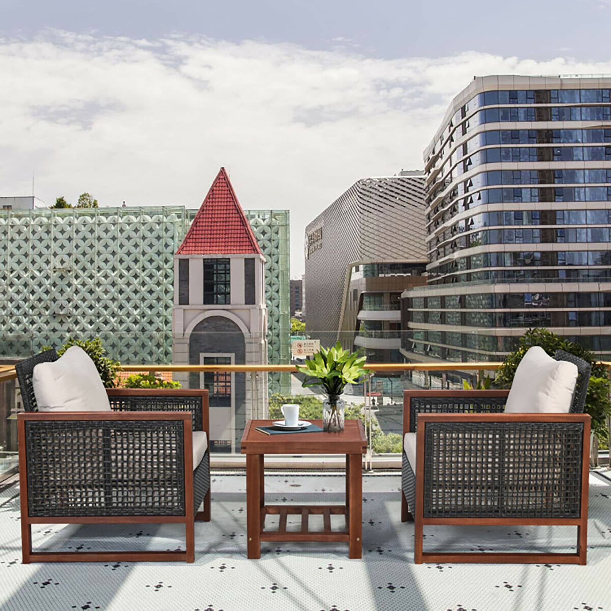 CASAINC CEW-HZ001-BR Patio-Conversation-Sets - View #3