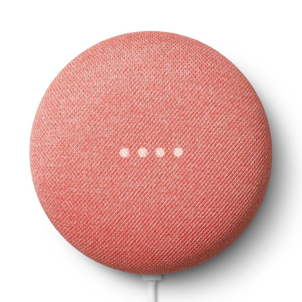 Google Nest Mini (2nd Gen) Smart Speaker with Google Assistant Voice  Control in Coral