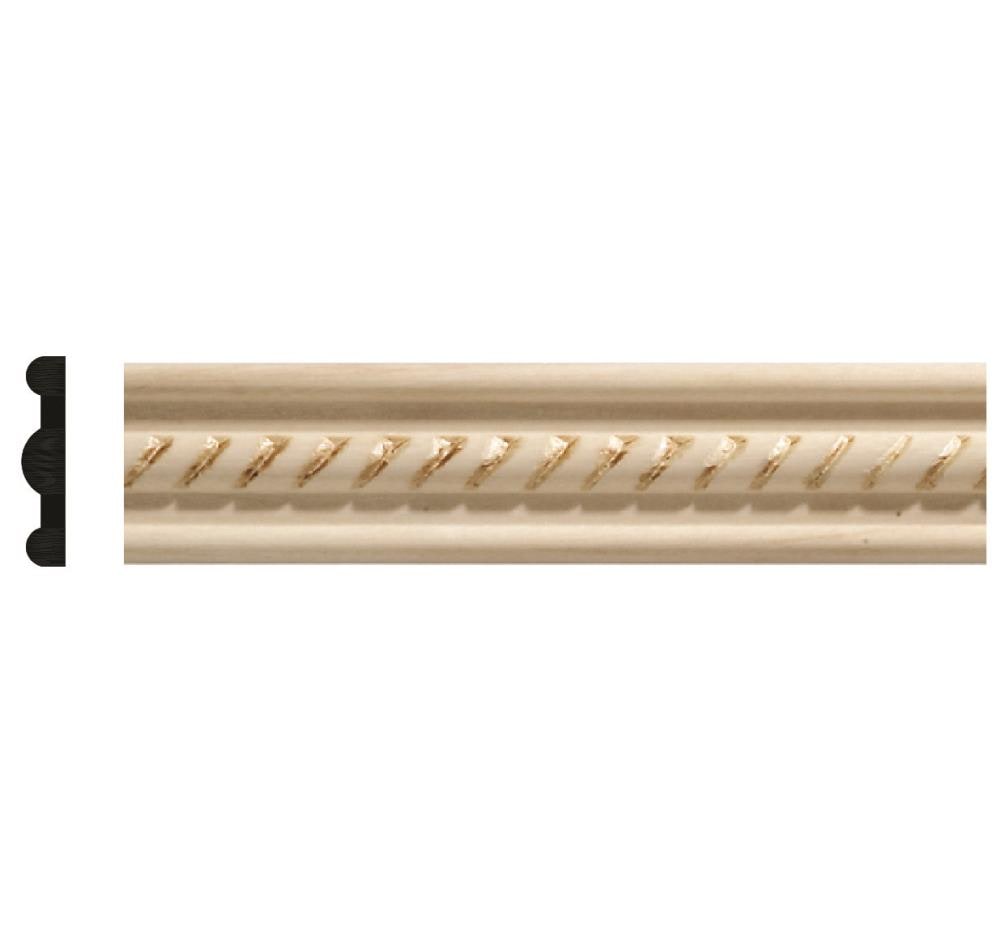Small Rope Moulding, 2 1/2w x 1 1/4d x 4' length, Sold in 4' lengths —  White River Hardwoods