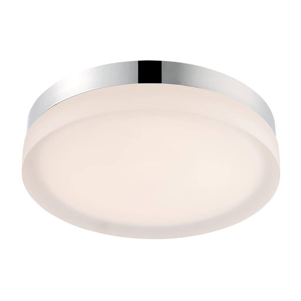 dweLED FM-4109-27-CH Slice 1-Light Chrome LED Flush Mount Light ENERGY STAR