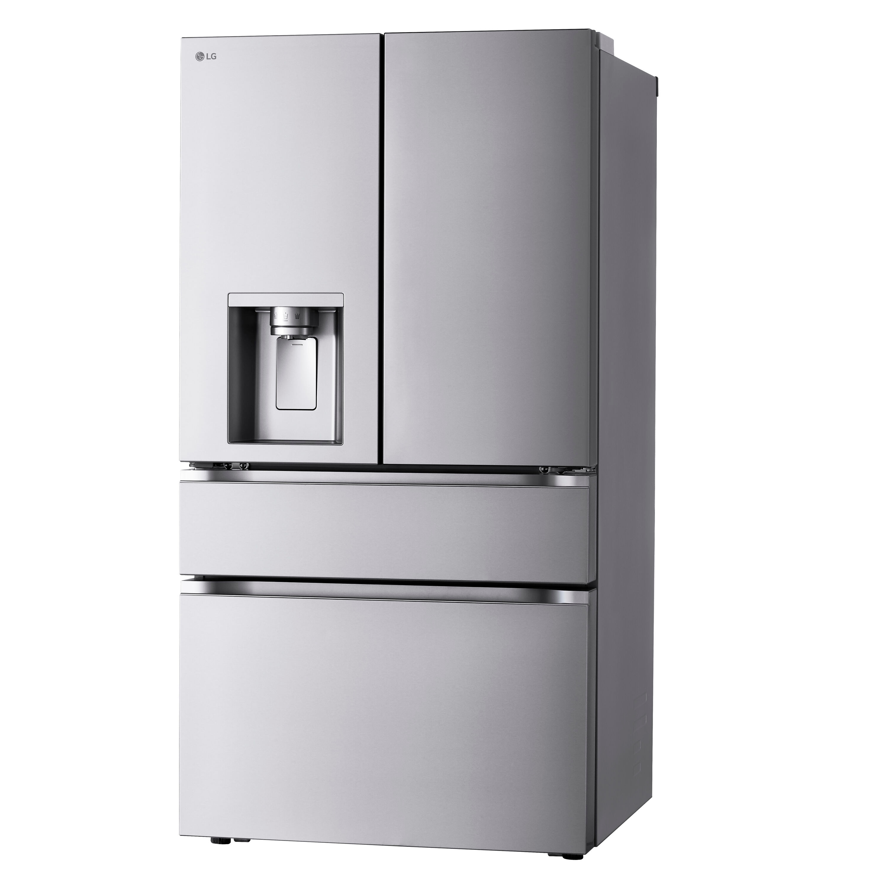 LG 28.6-cu ft 4-Door Smart French Door Refrigerator with Dual Ice Maker  (Fingerprint Resistant) ENERGY STAR in the French Door Refrigerators  department at