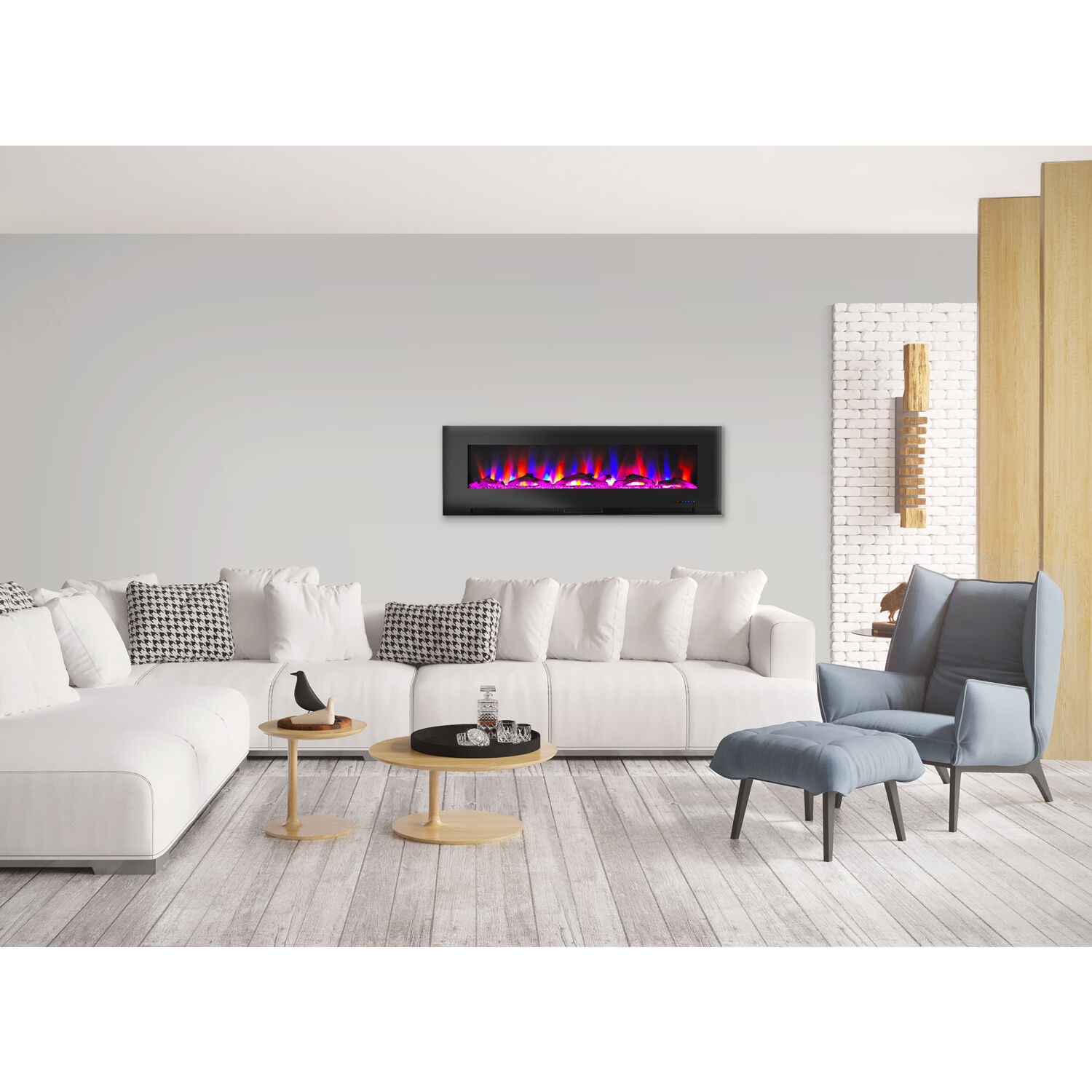 Cambridge CAM60WMEF-2BLK Electric-Fireplaces - View #3
