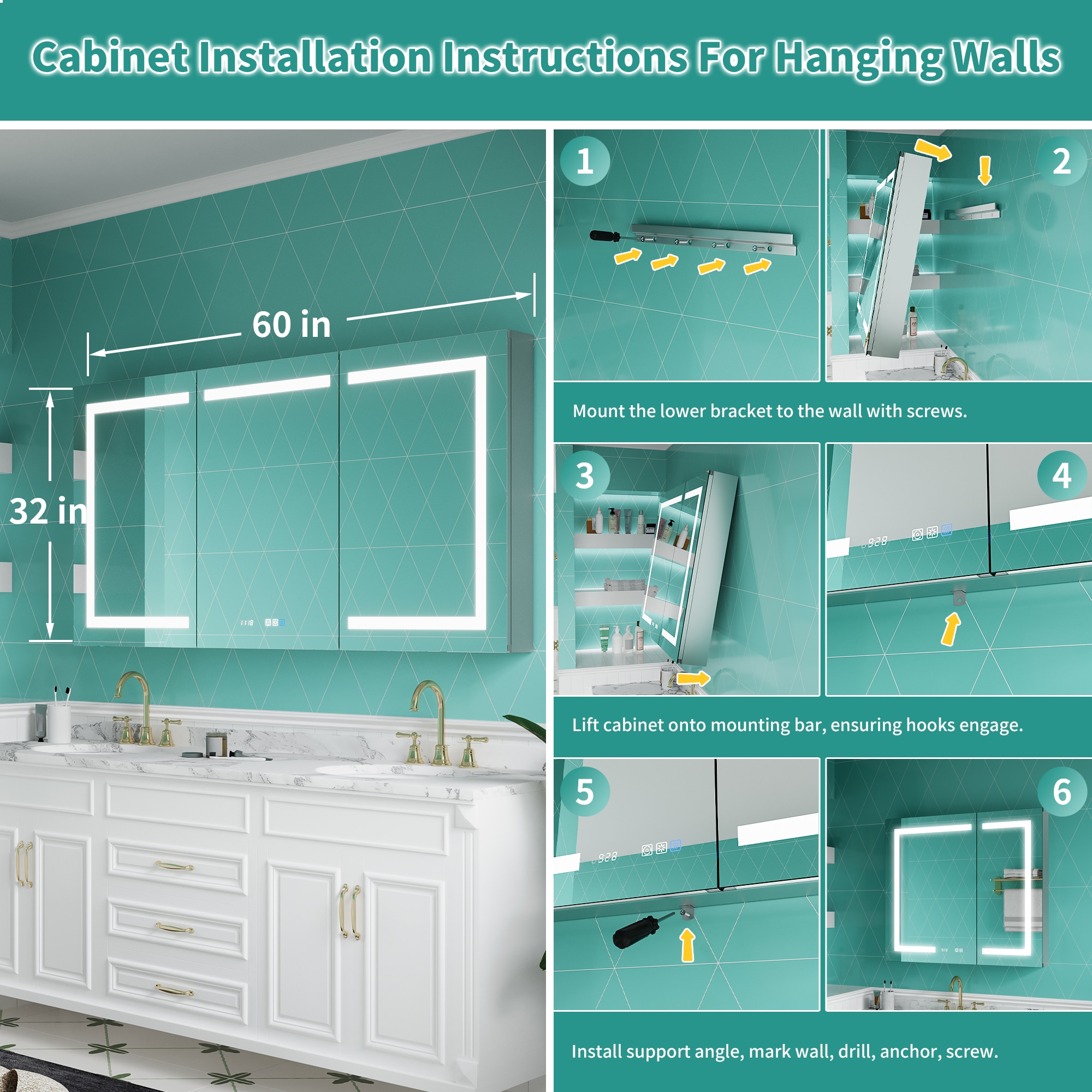 ExBrite 2430V3LV3R1226XD2 Bathroom-Medicine-Cabinets - View #15