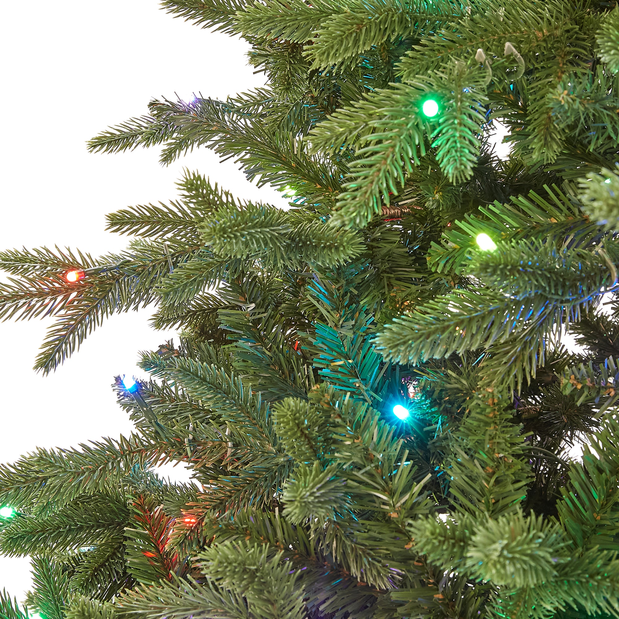 Evergreen Classics 7.5-ft Monroe Pine Pre-lit Artificial Christmas Tree ...