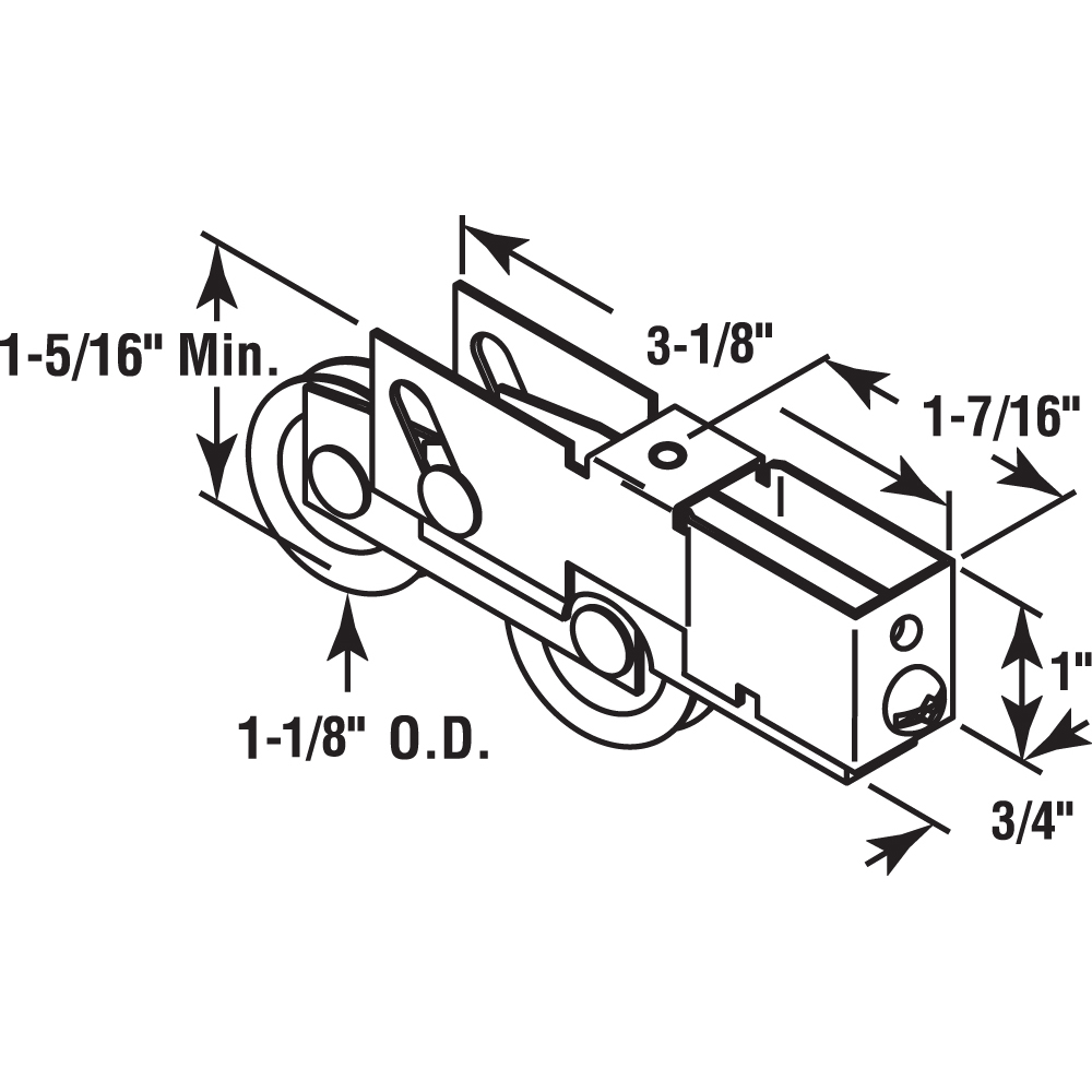 Stanley DC117244 Bottom Guide Roller (Small)