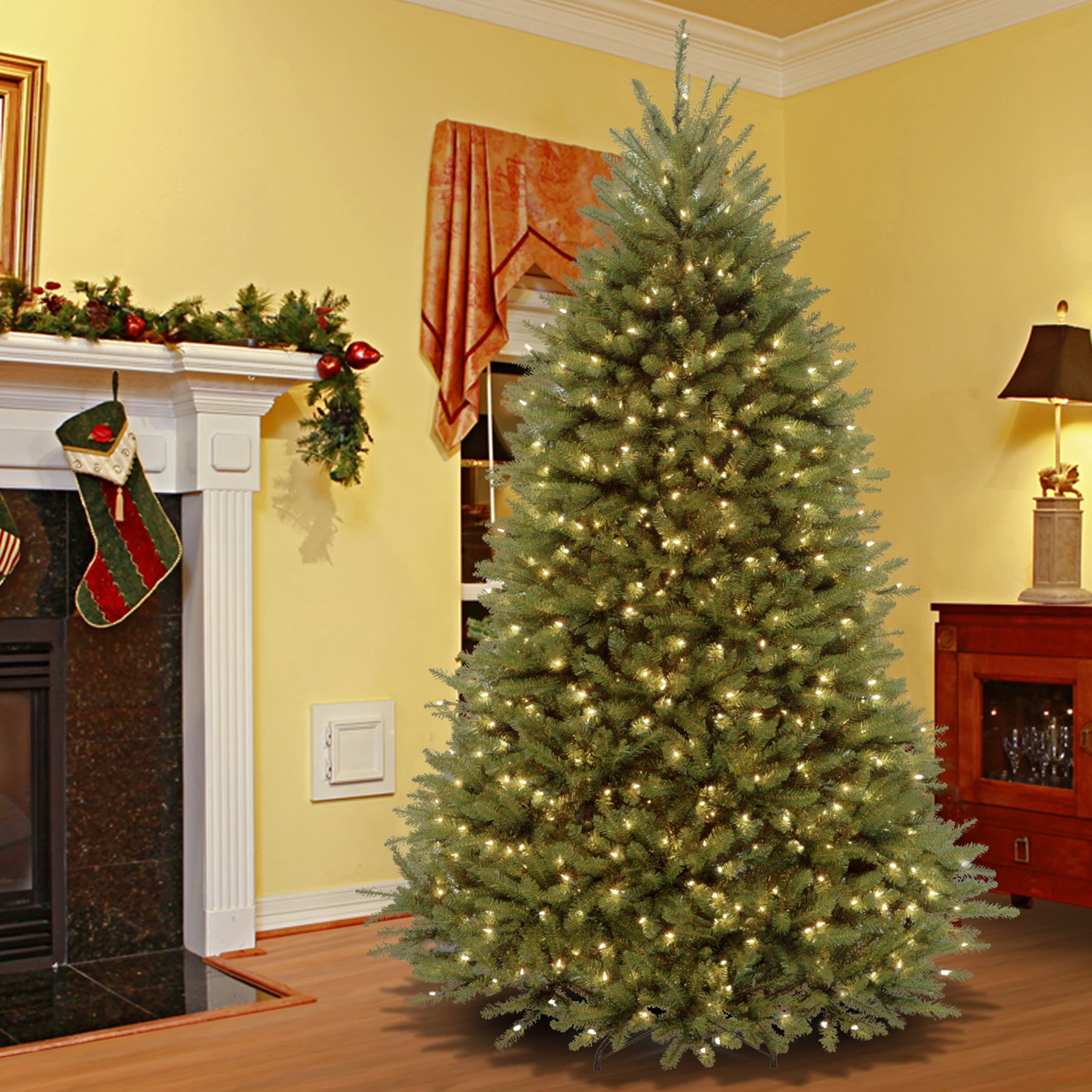 national tree company dunhill fir pre lit dual color led