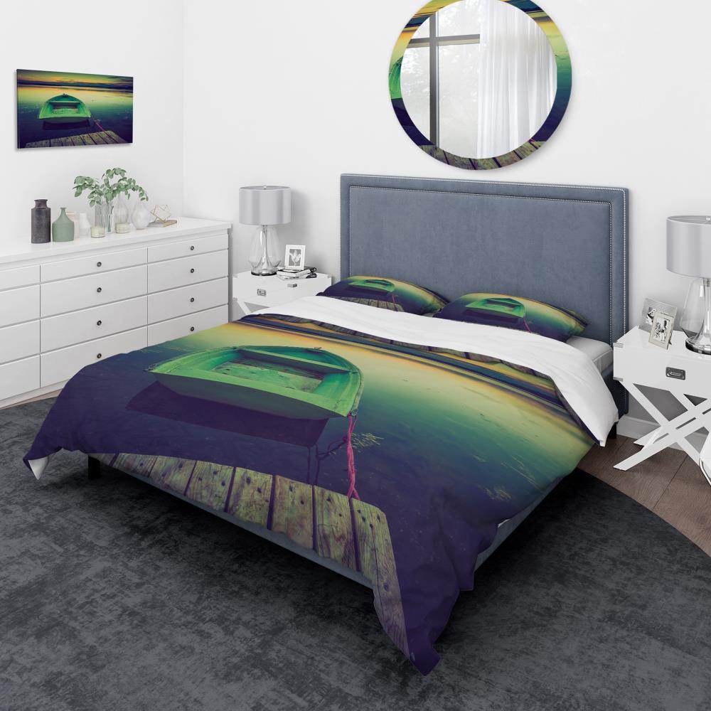 Designart BED15726-K 3 -Piece Multi-Color King Duvet cover Set