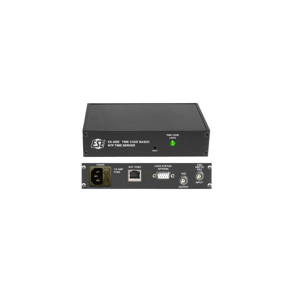  TCNCD336314 ESE ESE-ES-289E-P-UL 19 in. Time Code Referenced NTP Server with Rack Mount and UL Approved Wall Mount Power Supply