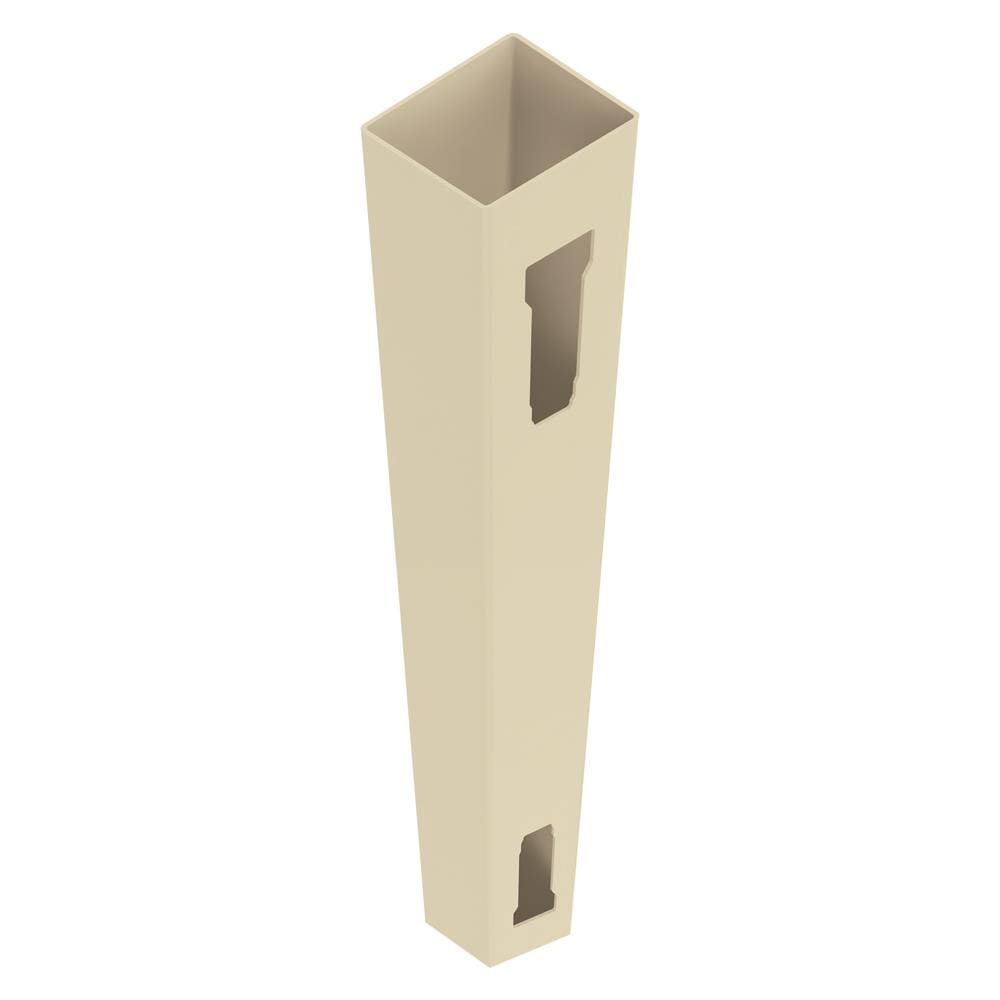 Freedom 7-ft H x 5-in W Sand Vinyl End Fence Post in the Vinyl Fencing ...