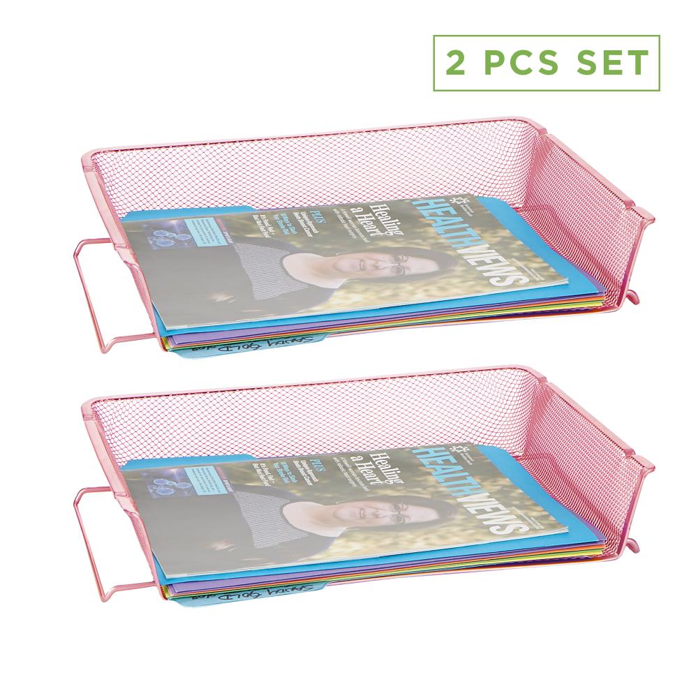Mind Reader RSTACK2-PNK Desktop-Organizers - View #2