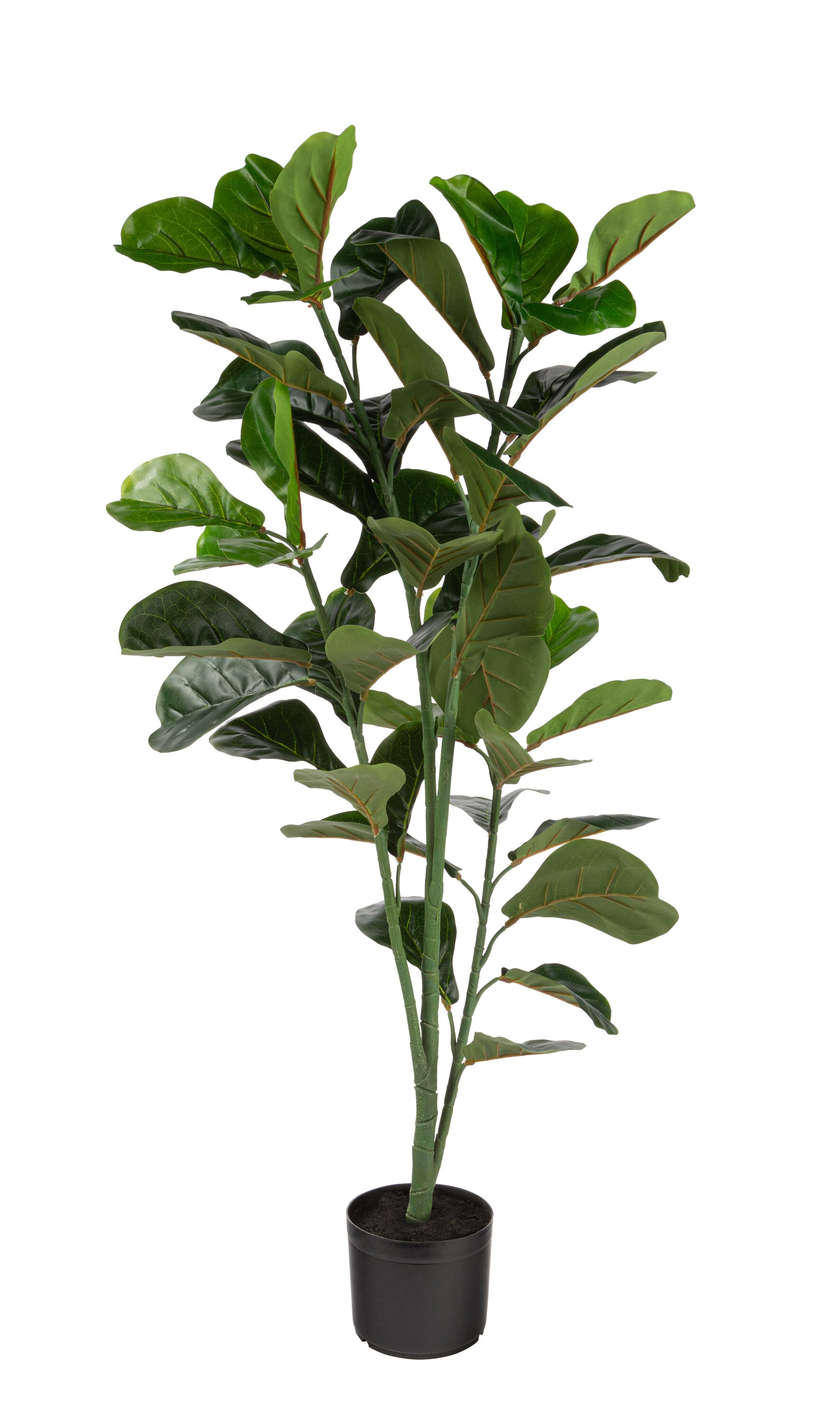 Naturae Decor 47.24-in Green Indoor/Outdoor Floor Fiddle Leaf Artificial Tree