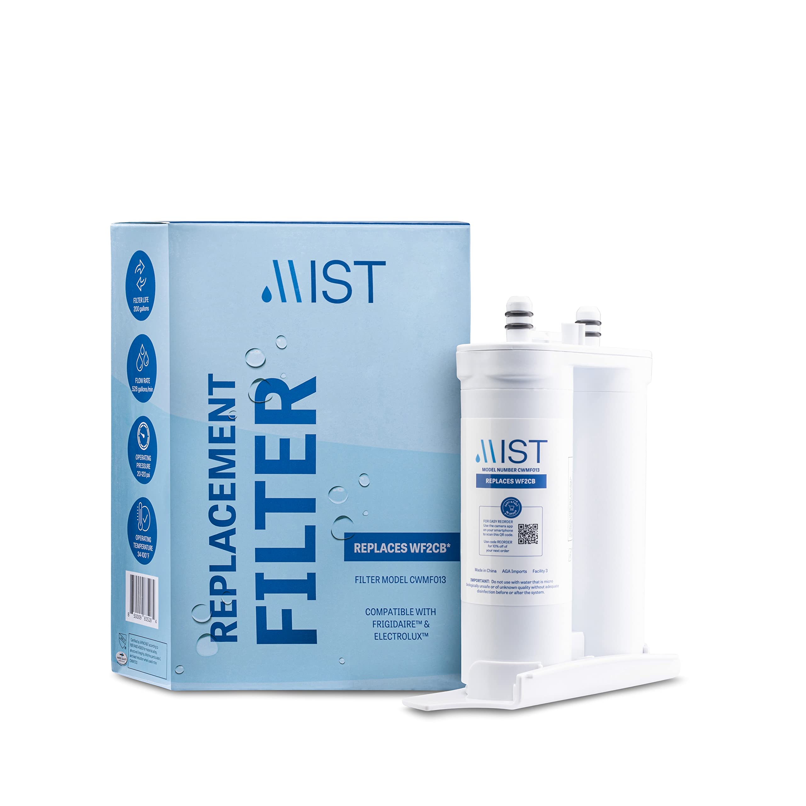 Mist CWMF013 Twist-in Refrigerator Water Filter Wf2cb