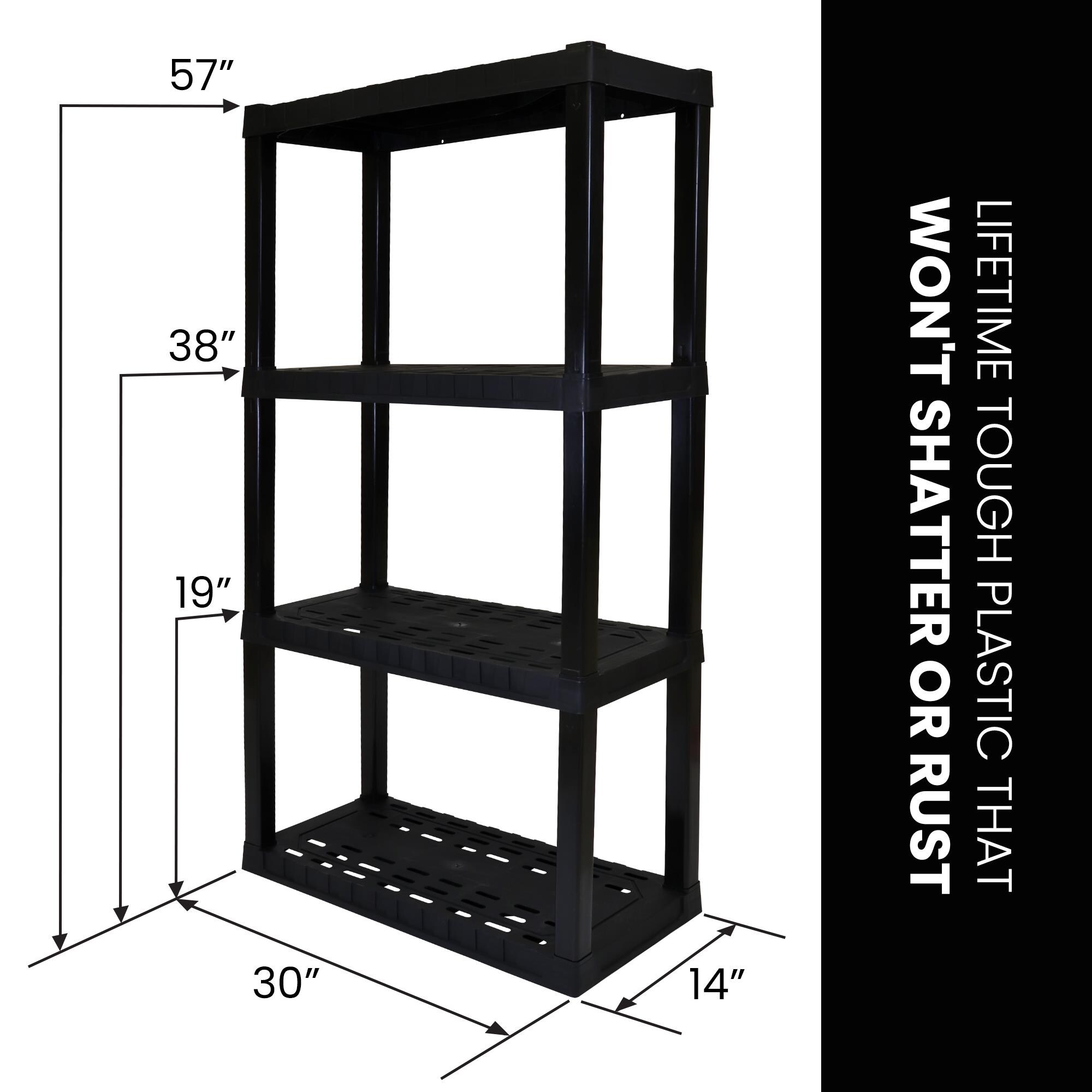 Oskar OK4S3014B Free-Standing-Shelving - View #8