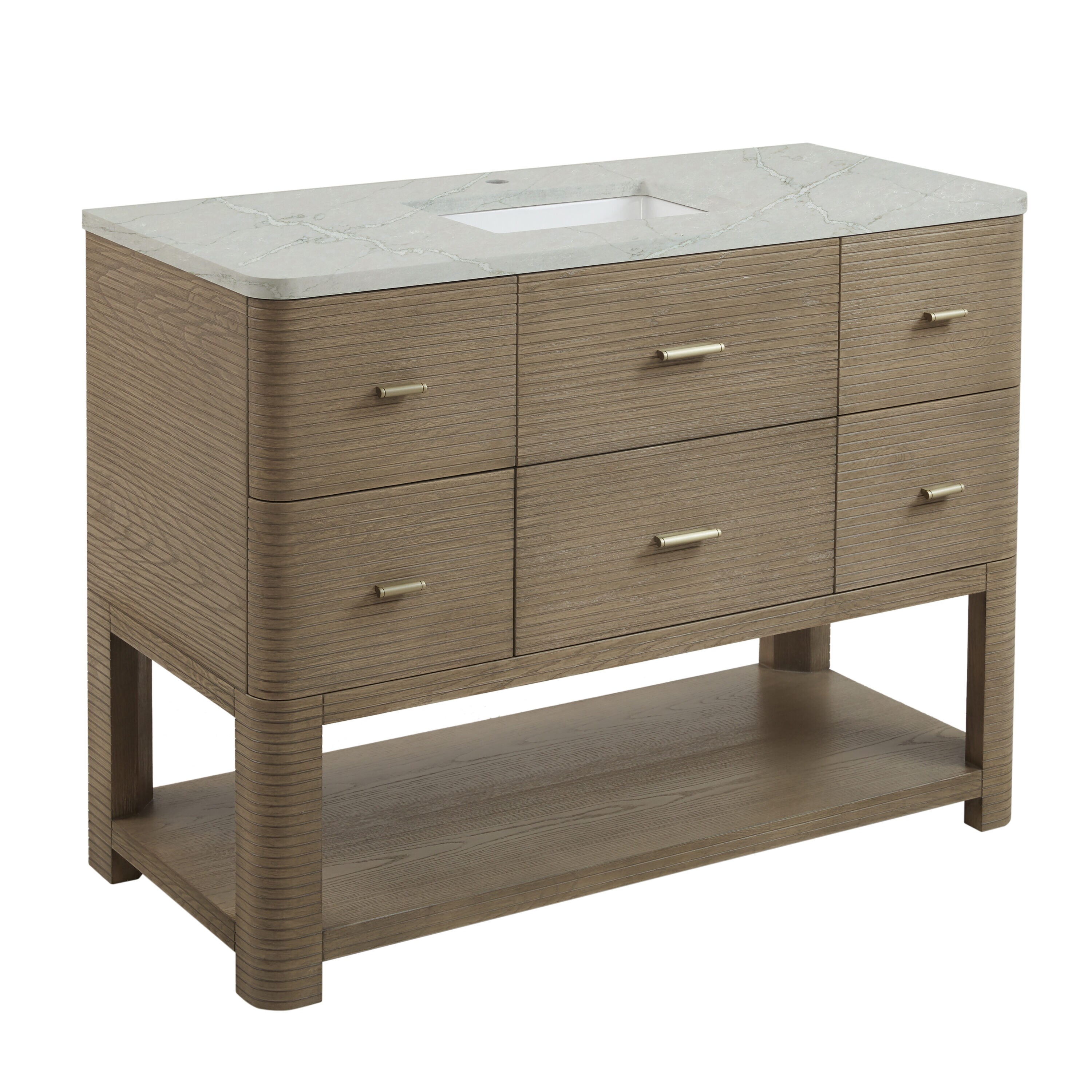 James Martin Vanities D704-V48-PBO-3VSL Bath-Vanity-Combo - View #5