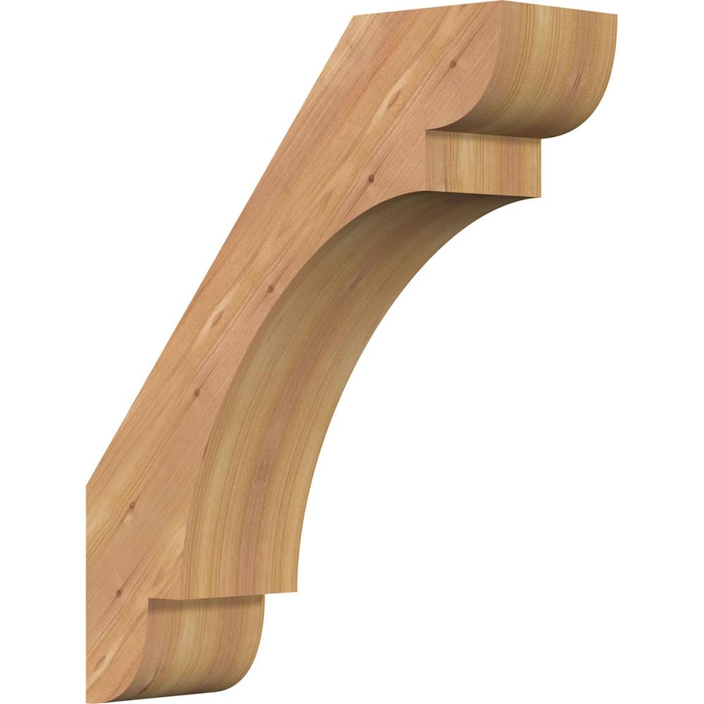 Ekena Millwork BRC06X18X22OLY00SWR 5-1/2-in x 18-in x 22-in Western Red Cedar Unfinished Wood Olympic Smooth Knee Brace