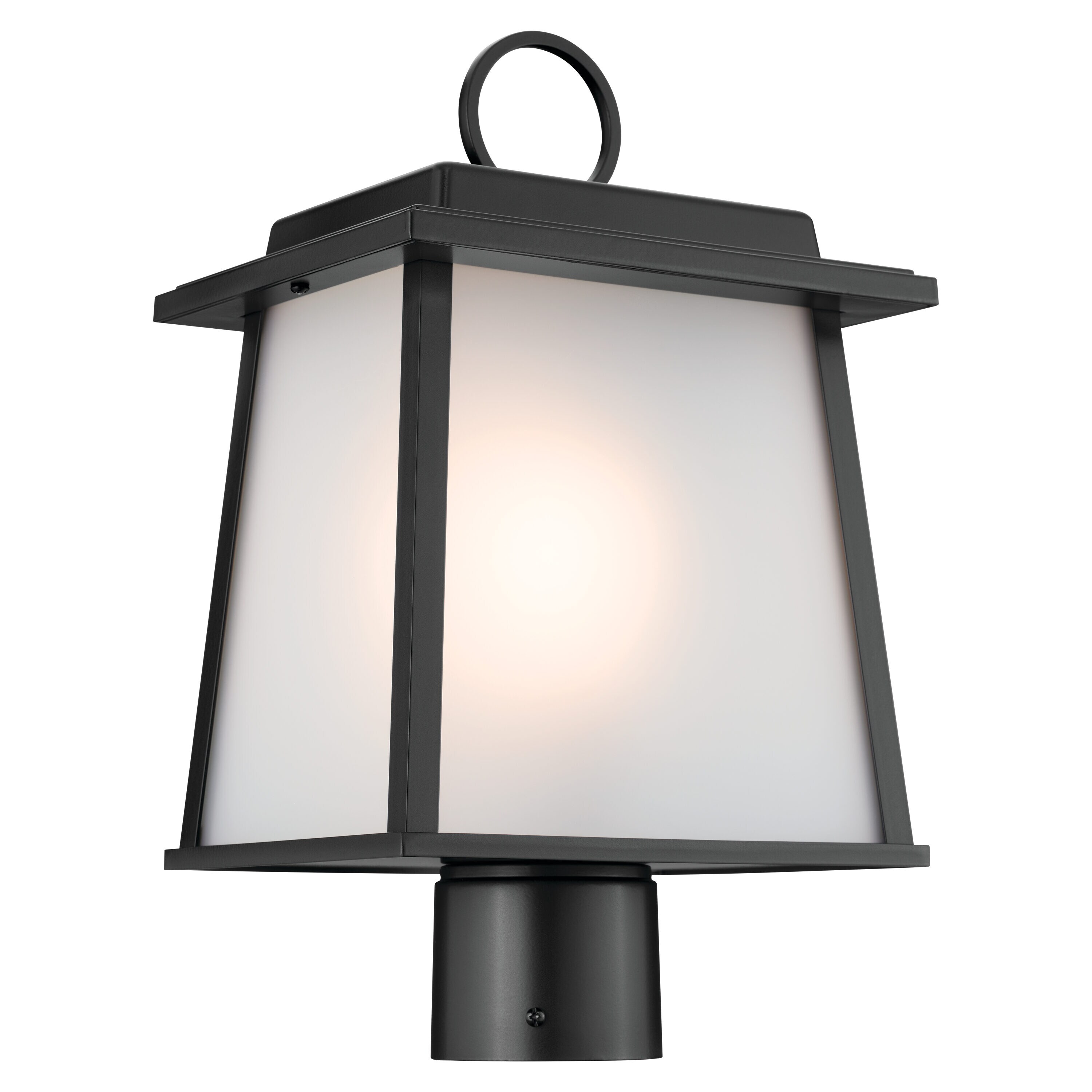 Kichler 59107BK Noward 15-in Black Craftsman Outdoor Light post lantern