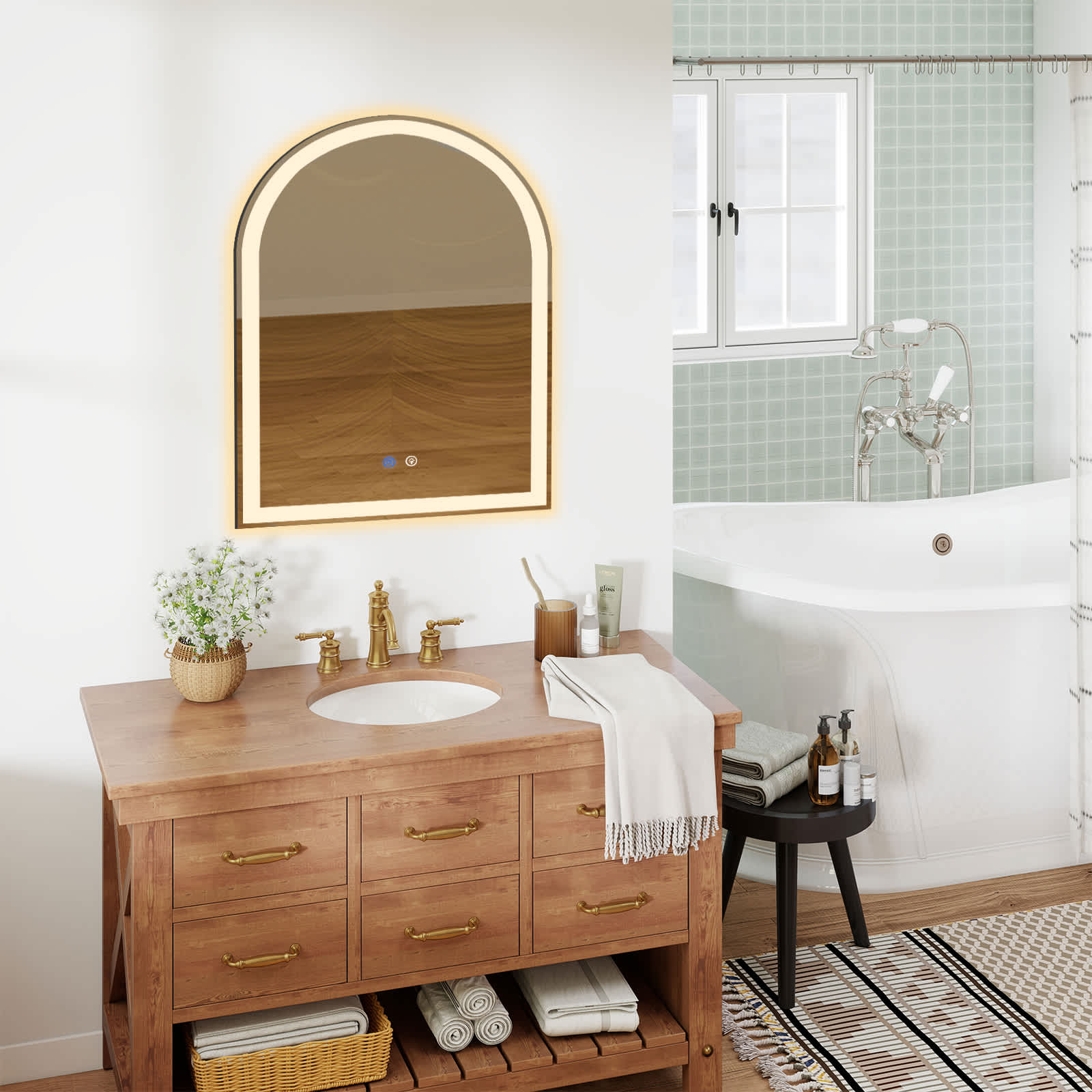 Bestier USLOW-HJ333670 Framed-Bath-Mirrors - View #4