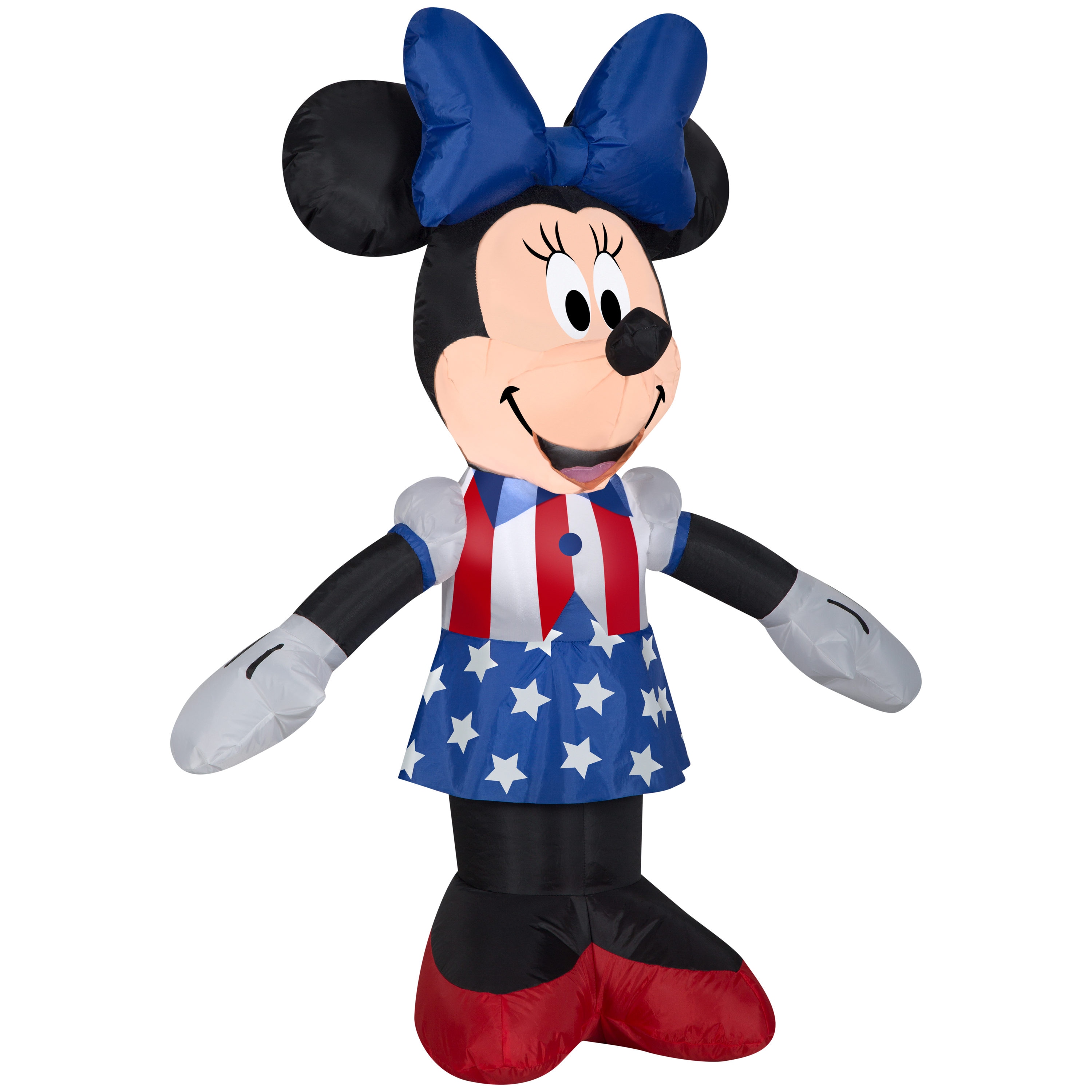 Gemmy Patriotic Inflatable 6' Uncle Sam with American Flag