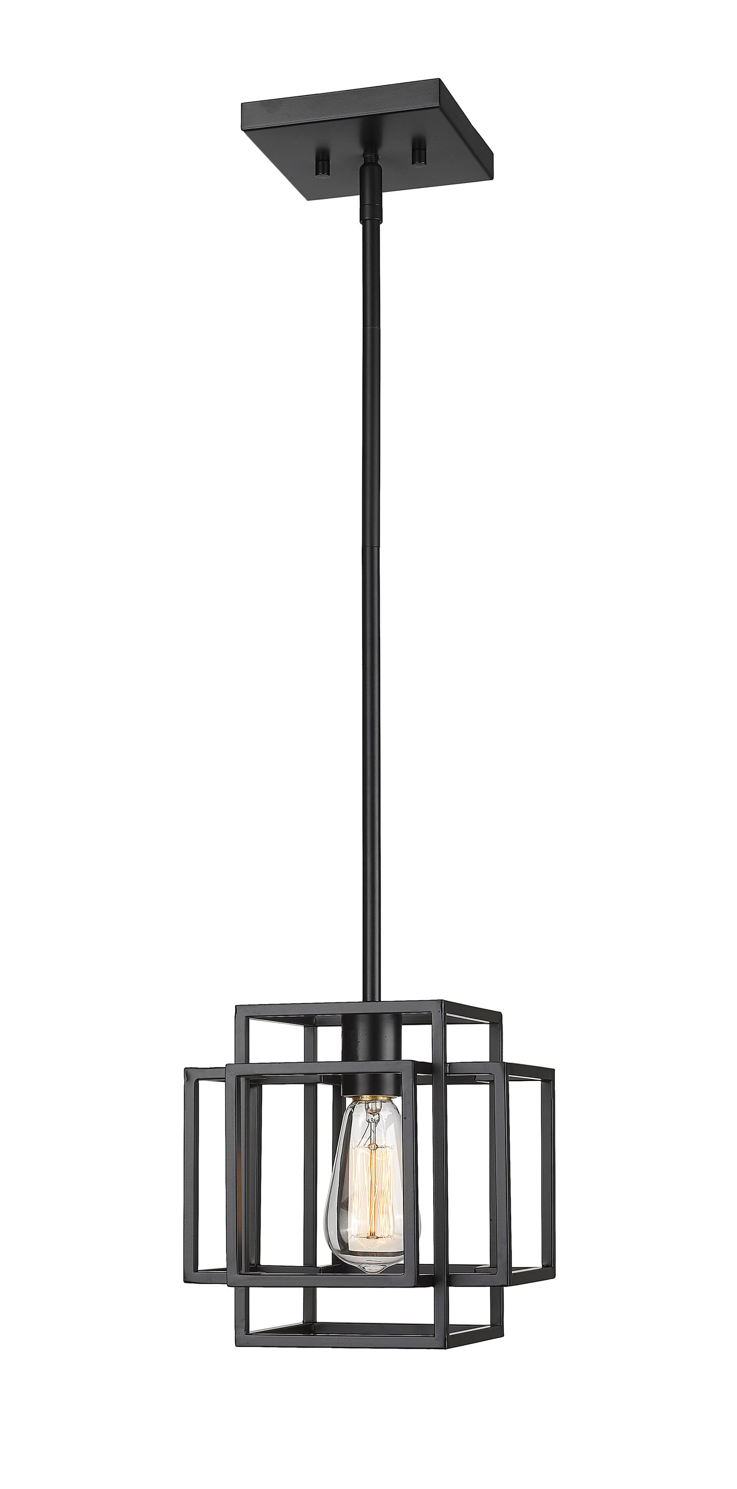 Titania Matte Black Mini Pendant Light - Indoor/Outdoor Contemporary Design